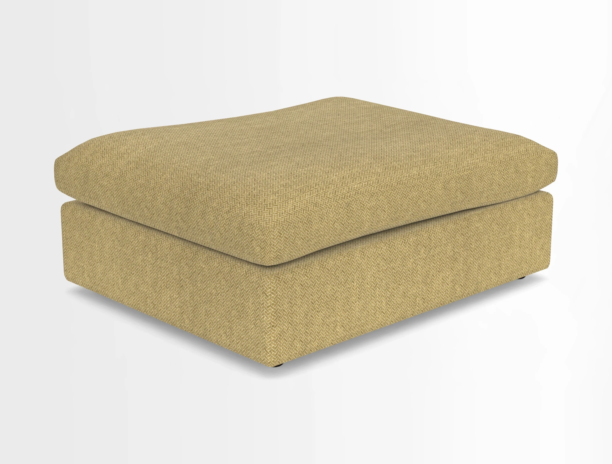 Big Softie Footstool in Two Tone Plain Biscuit