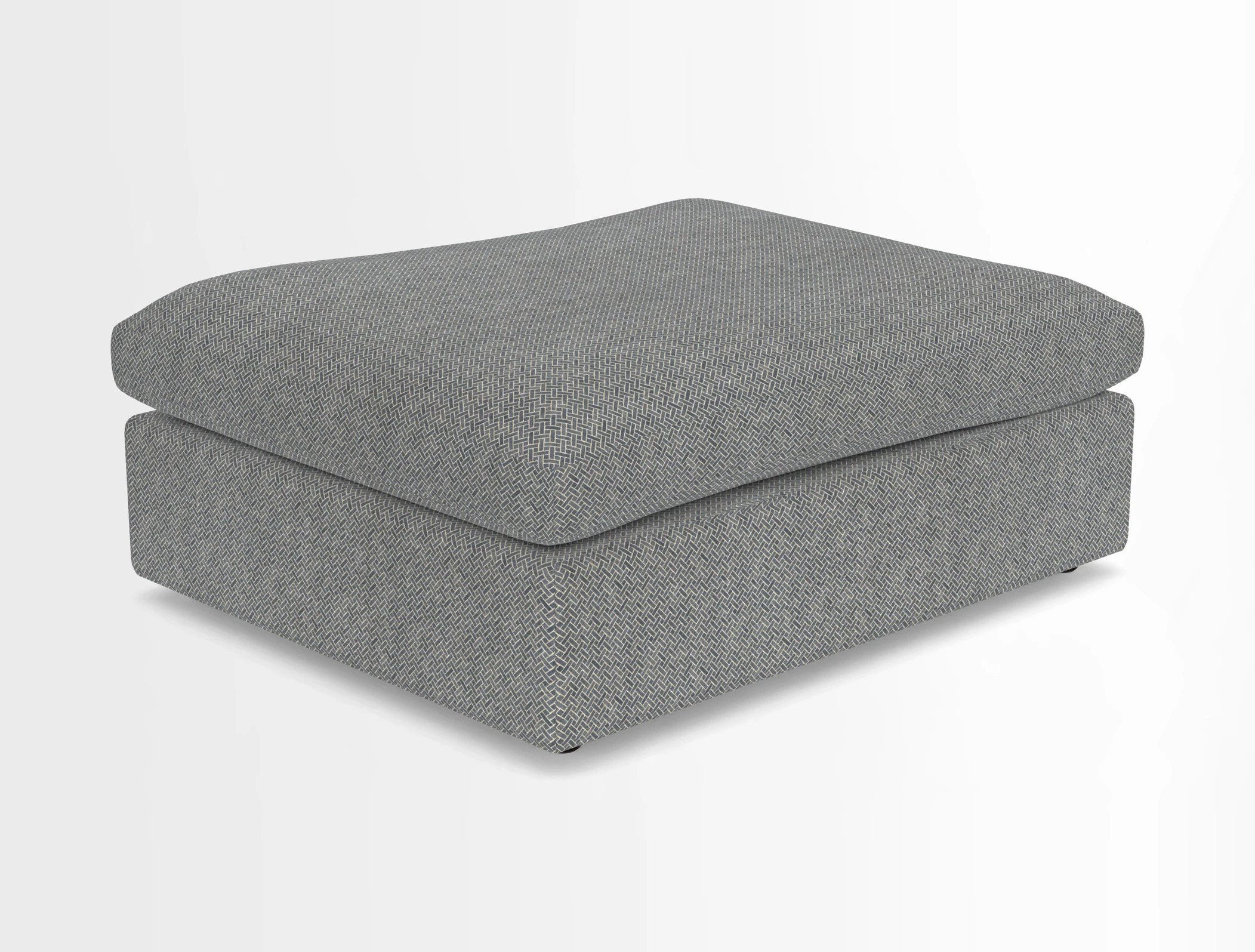 Big Softie Footstool in Two Tone Plain Biscuit