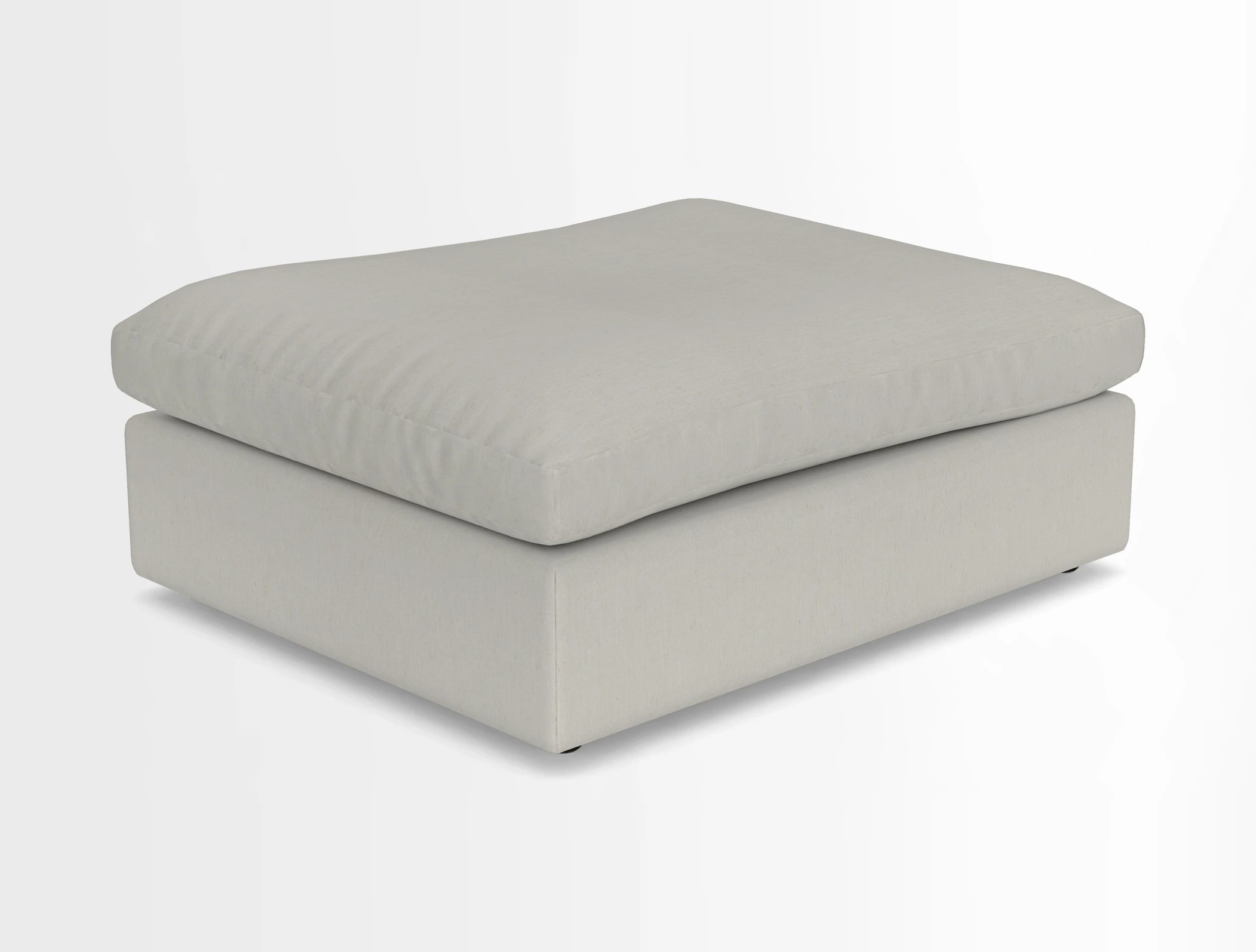 Big Softie Footstool in Two Tone Plain Biscuit