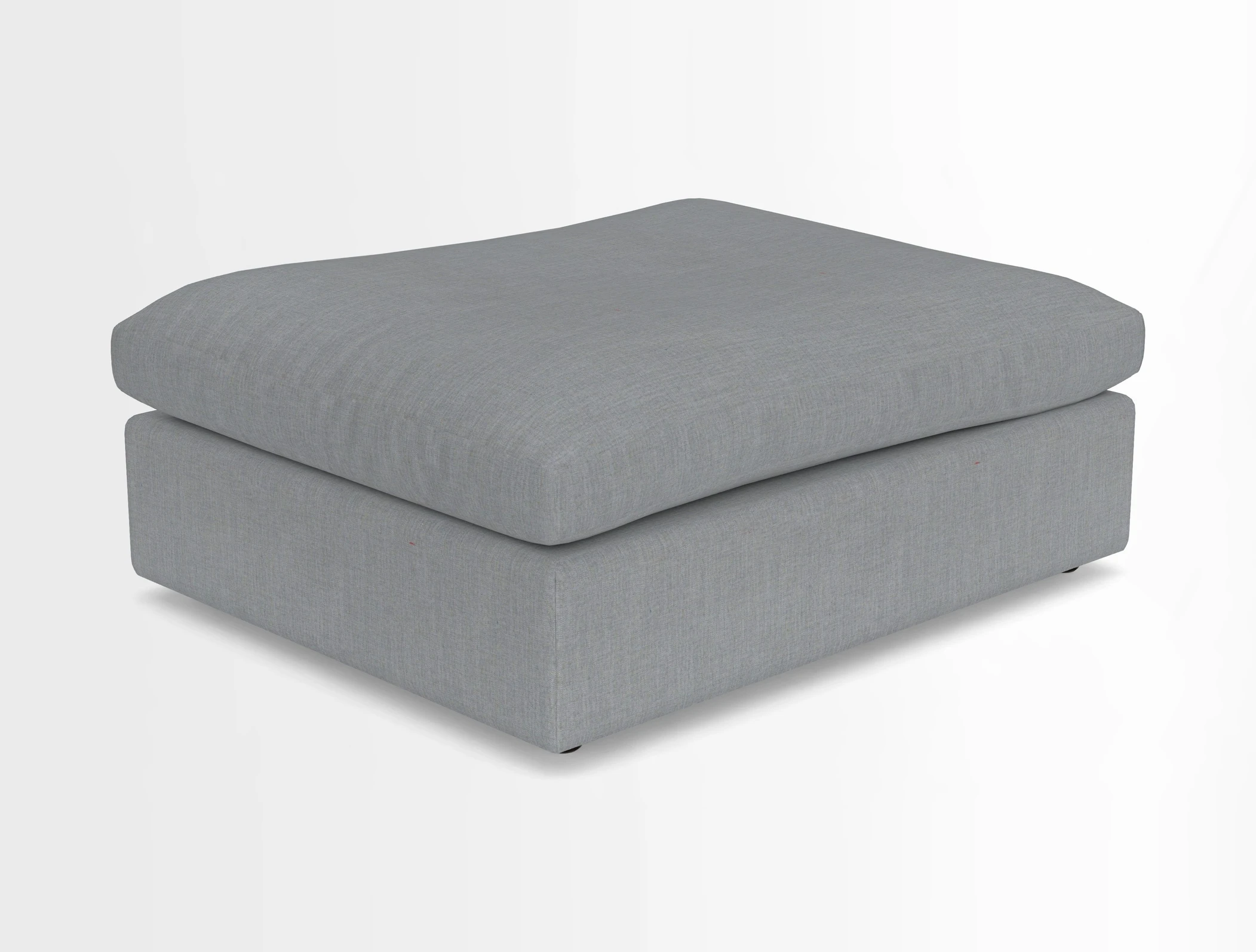 Big Softie Footstool in Two Tone Plain Biscuit