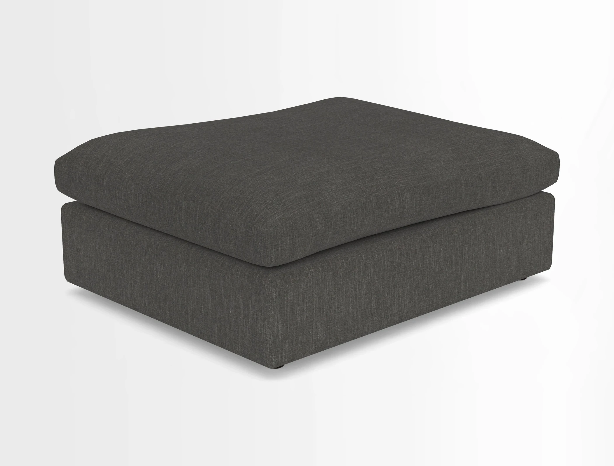 Big Softie Footstool in Two Tone Plain Biscuit