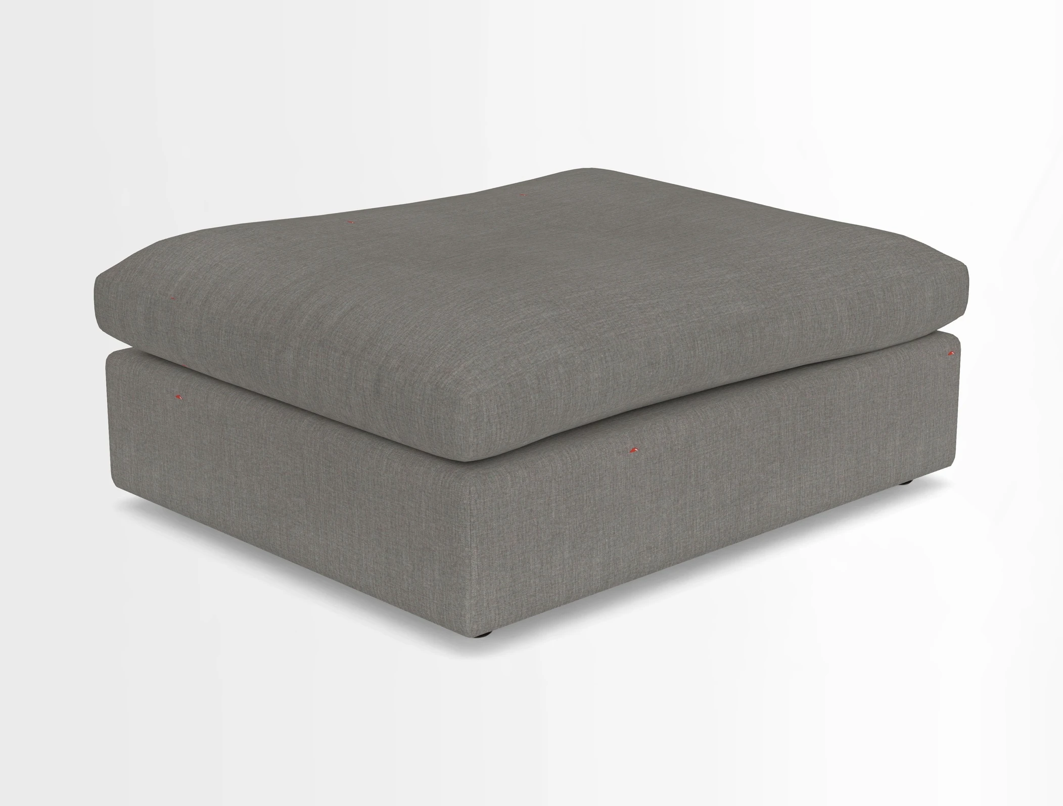 Big Softie Footstool in Two Tone Plain Biscuit