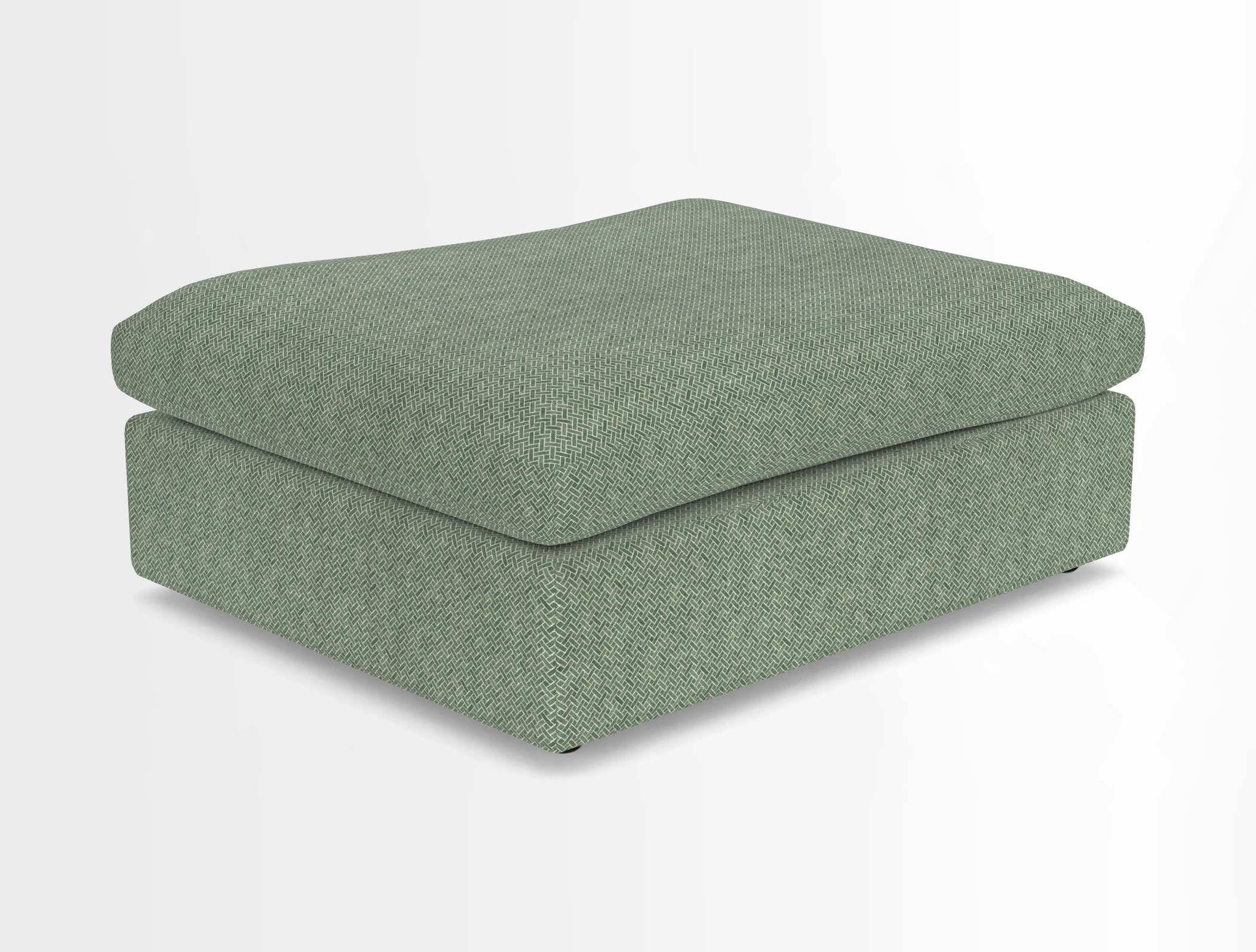 Big Softie Footstool in Two Tone Plain Biscuit