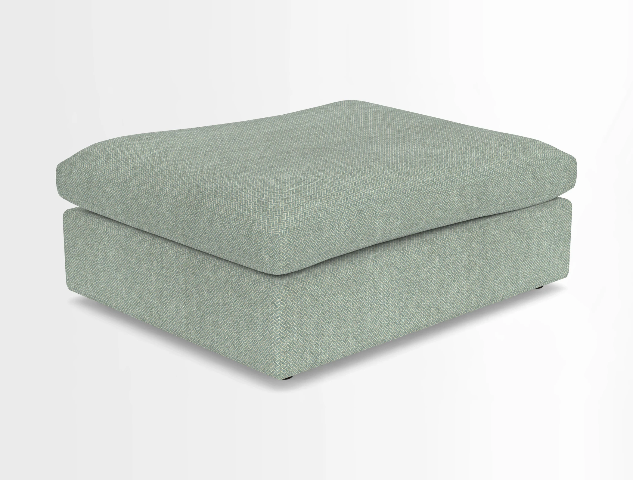 Big Softie Footstool in Two Tone Plain Biscuit
