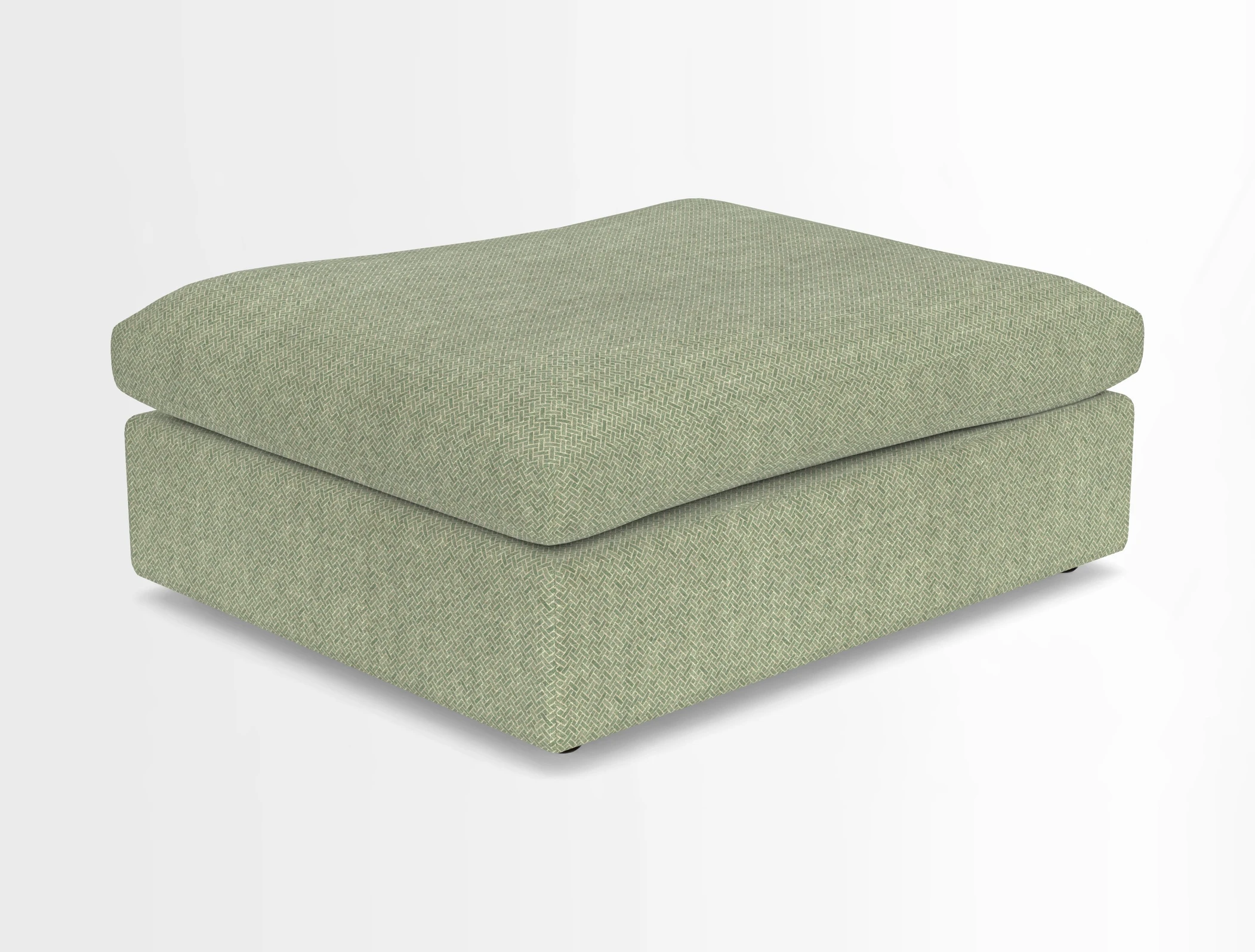 Big Softie Footstool in Two Tone Plain Biscuit