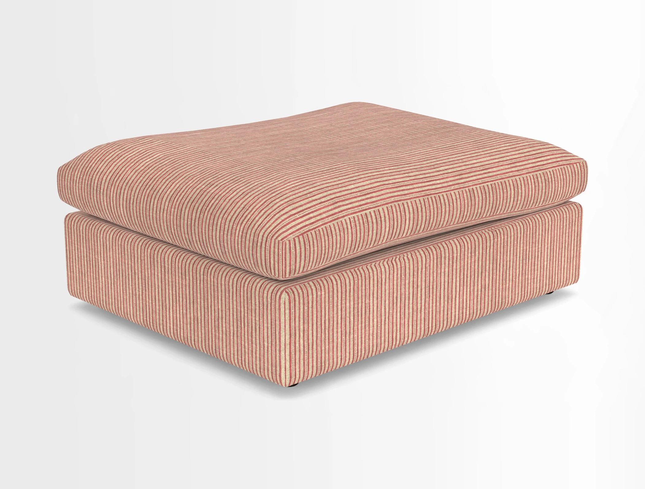 Big Softie Footstool in Two Tone Plain Biscuit