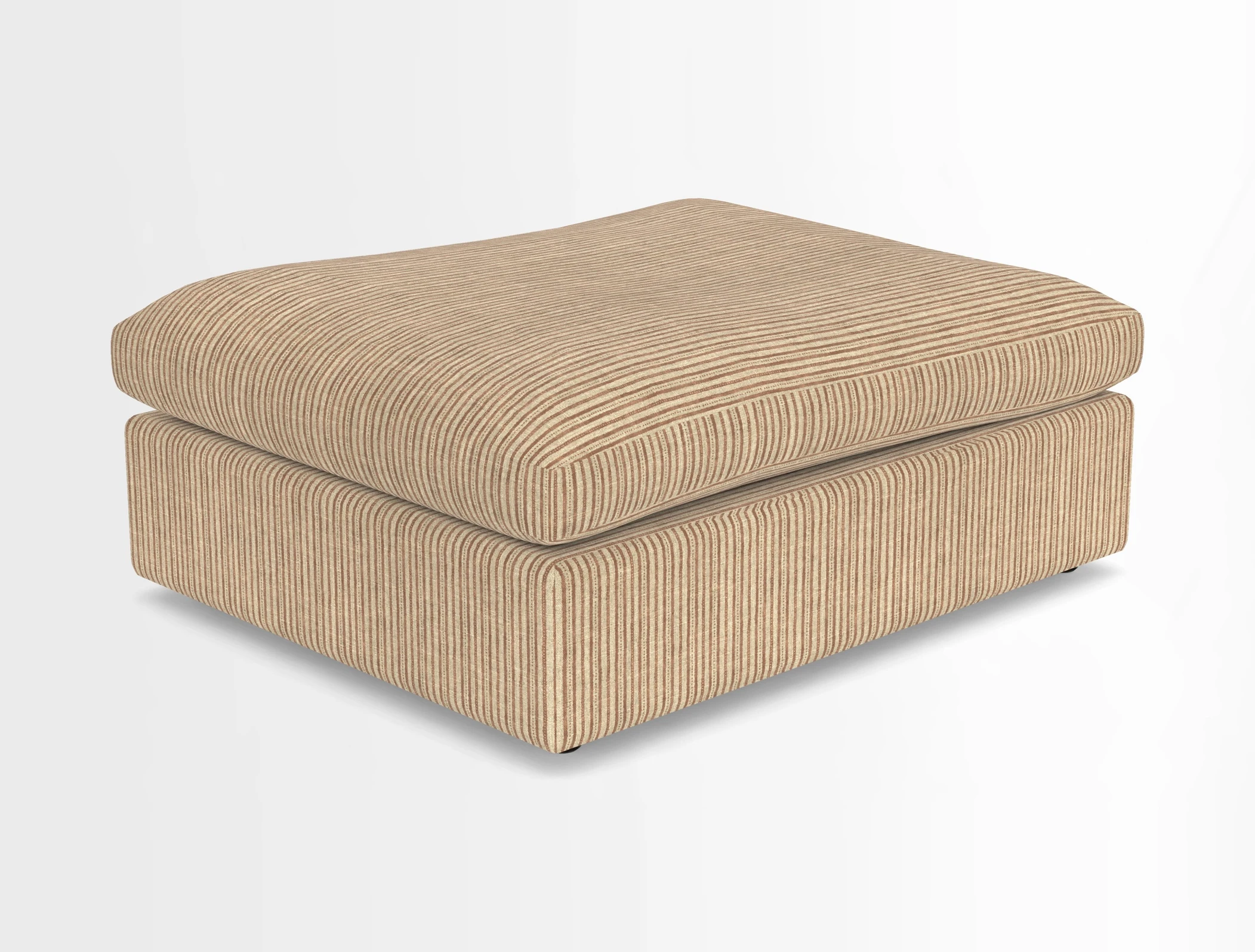 Big Softie Footstool in Two Tone Plain Biscuit