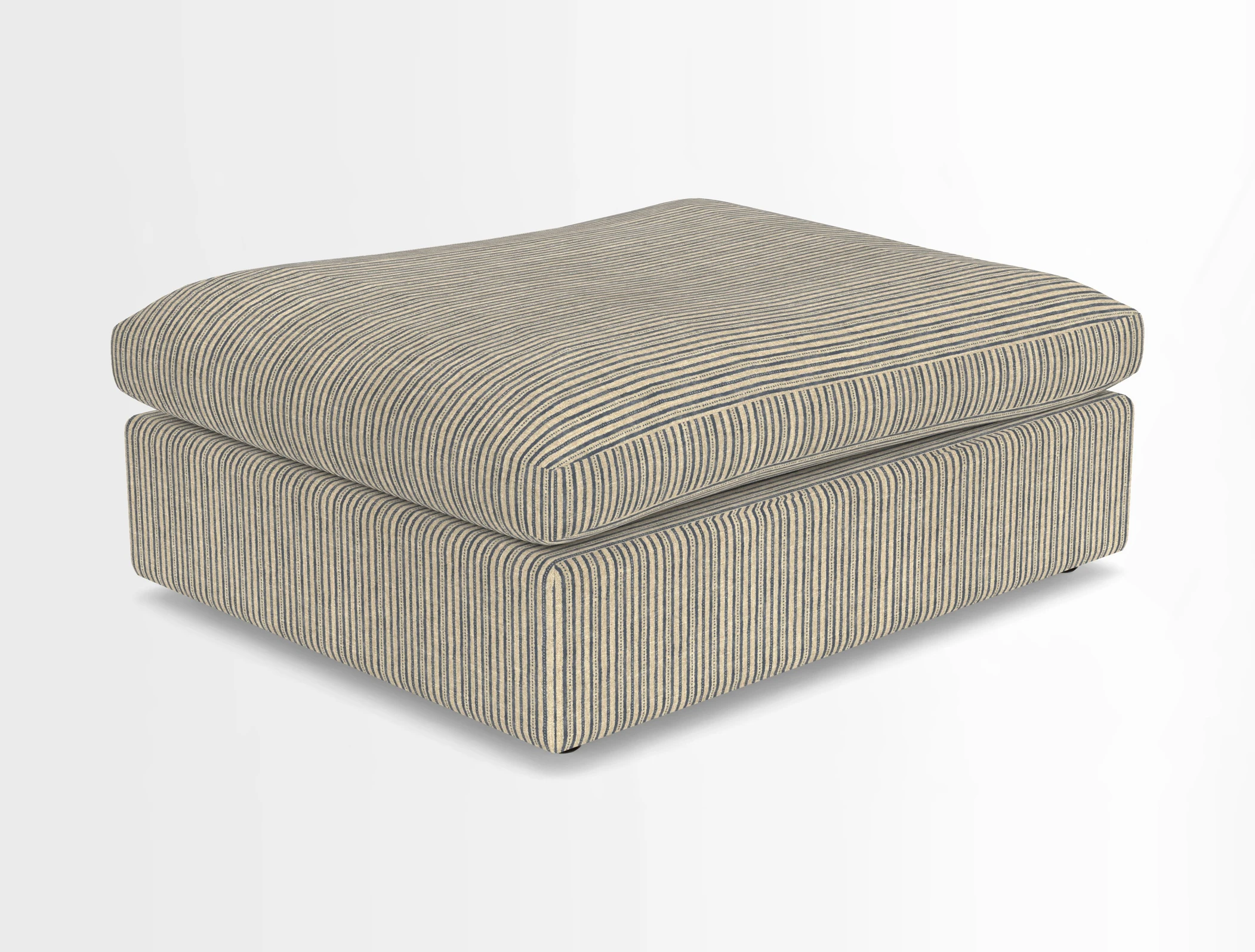 Big Softie Footstool in Two Tone Plain Biscuit