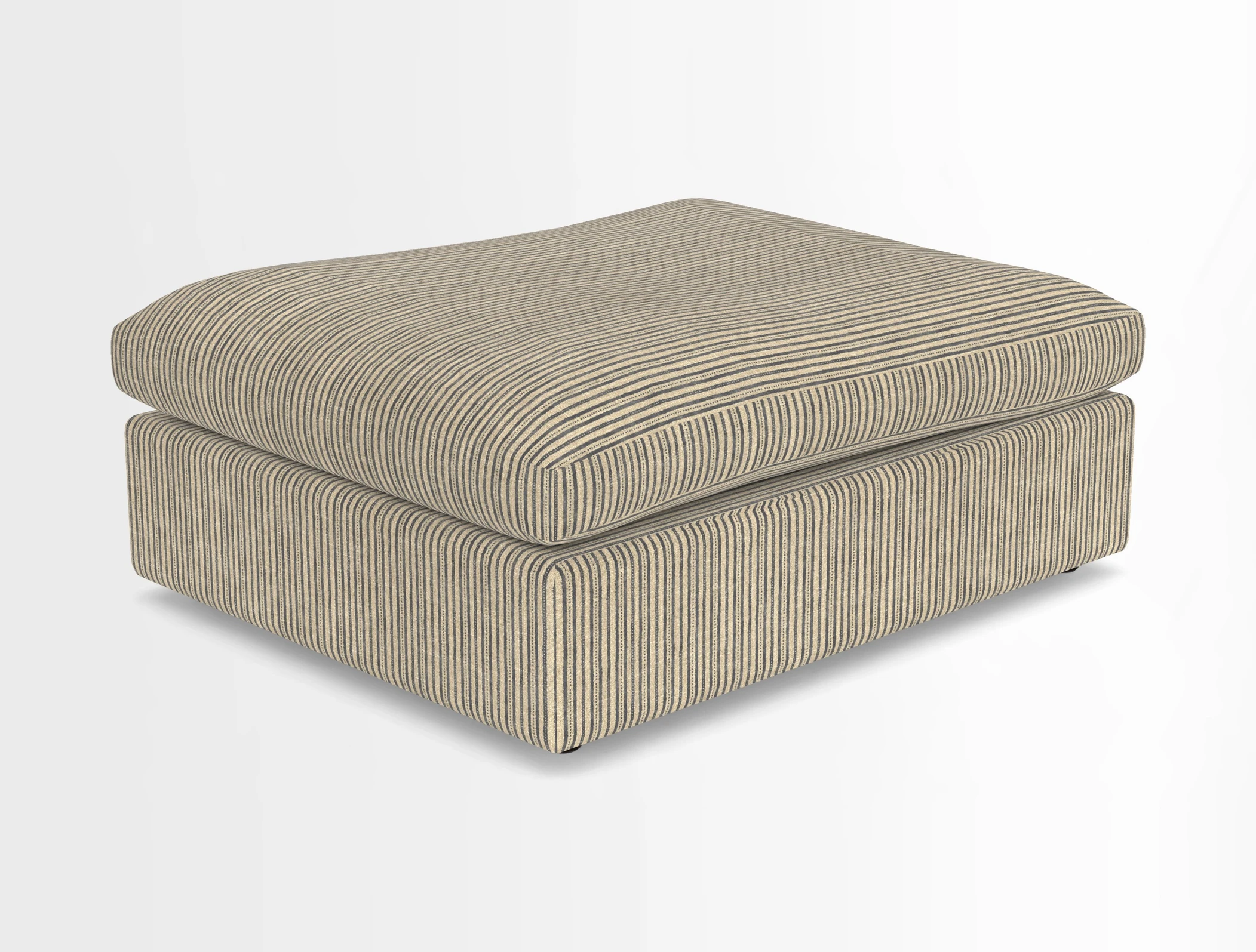 Big Softie Footstool in Two Tone Plain Biscuit