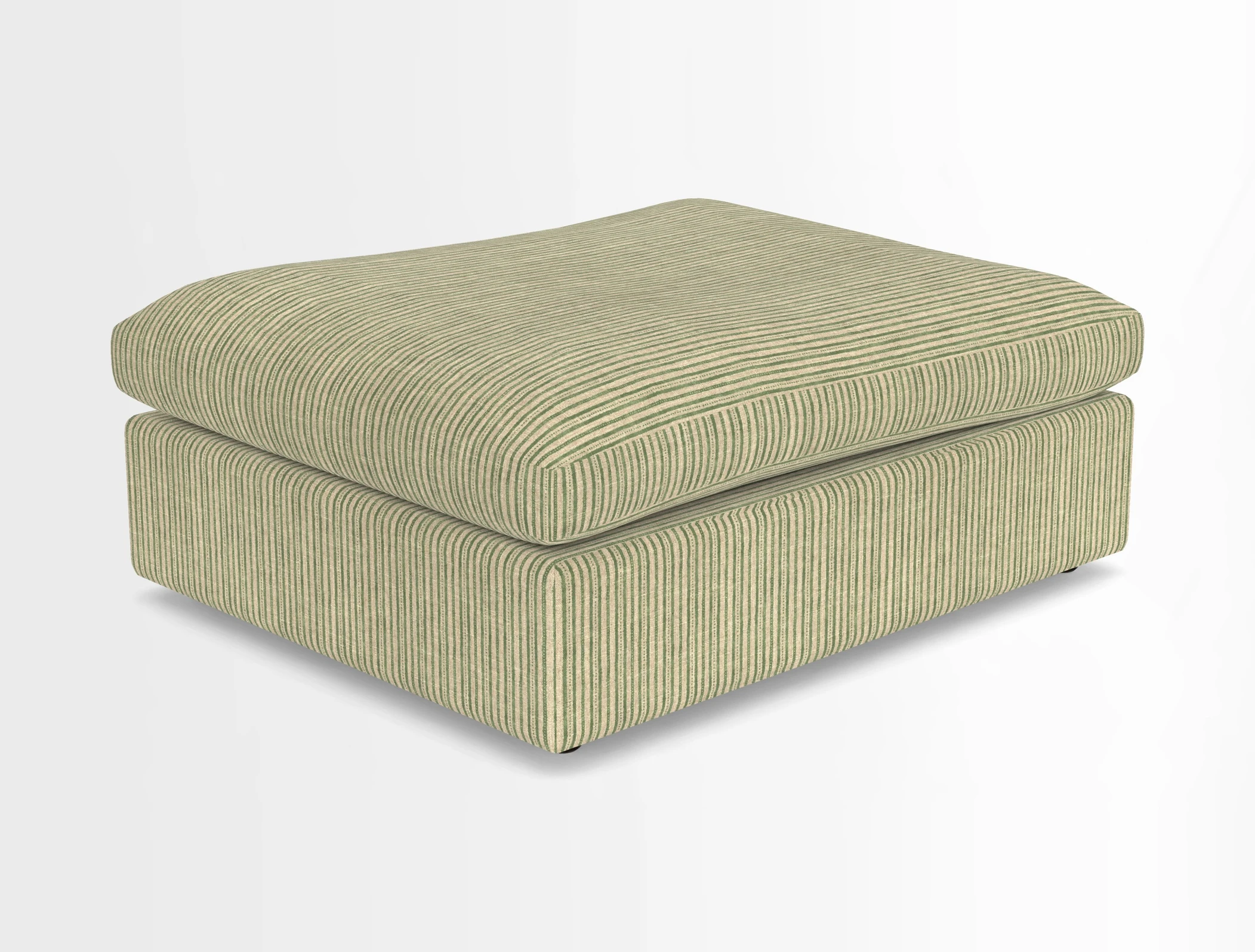 Big Softie Footstool in Two Tone Plain Biscuit
