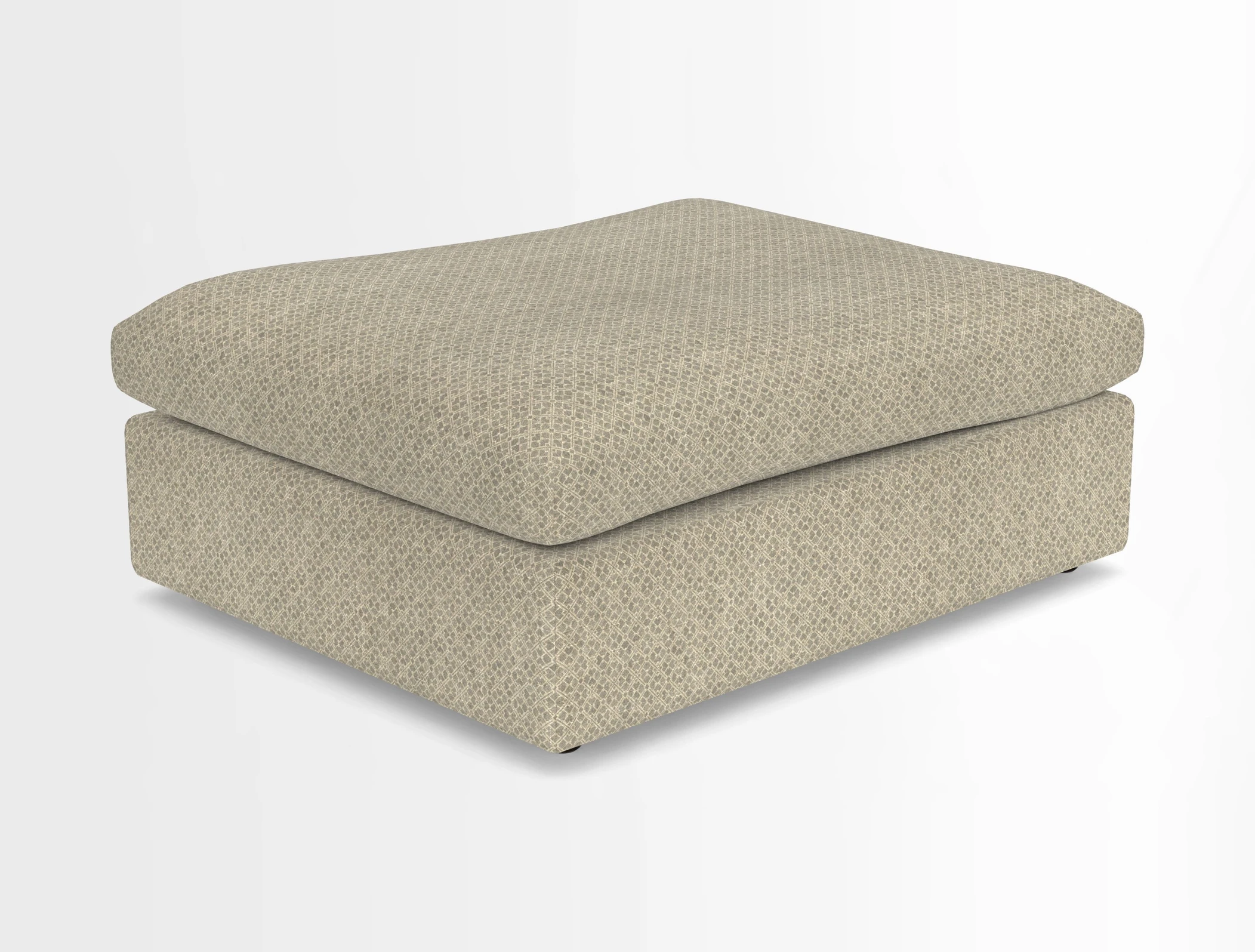 Big Softie Footstool in Two Tone Plain Biscuit