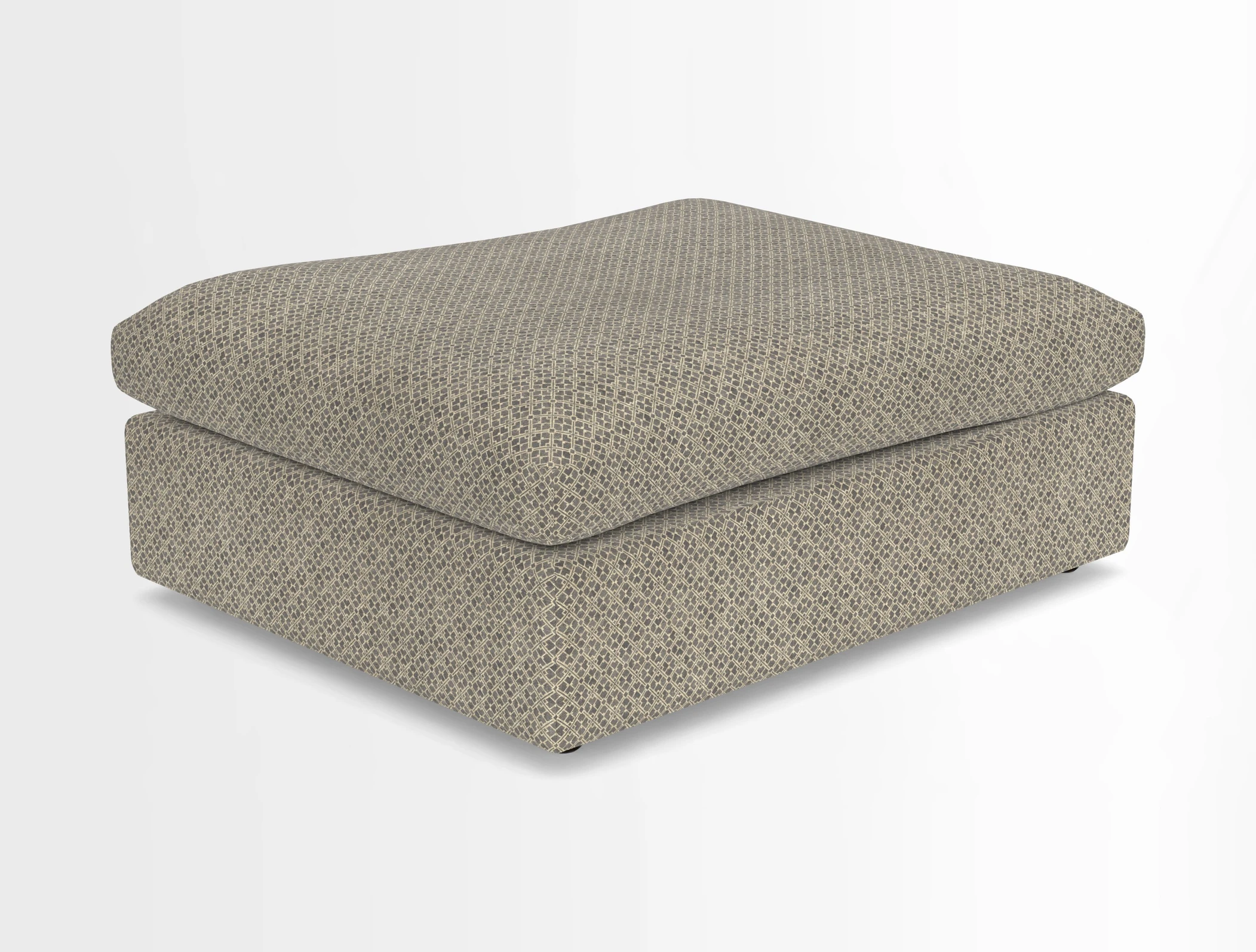 Big Softie Footstool in Two Tone Plain Biscuit