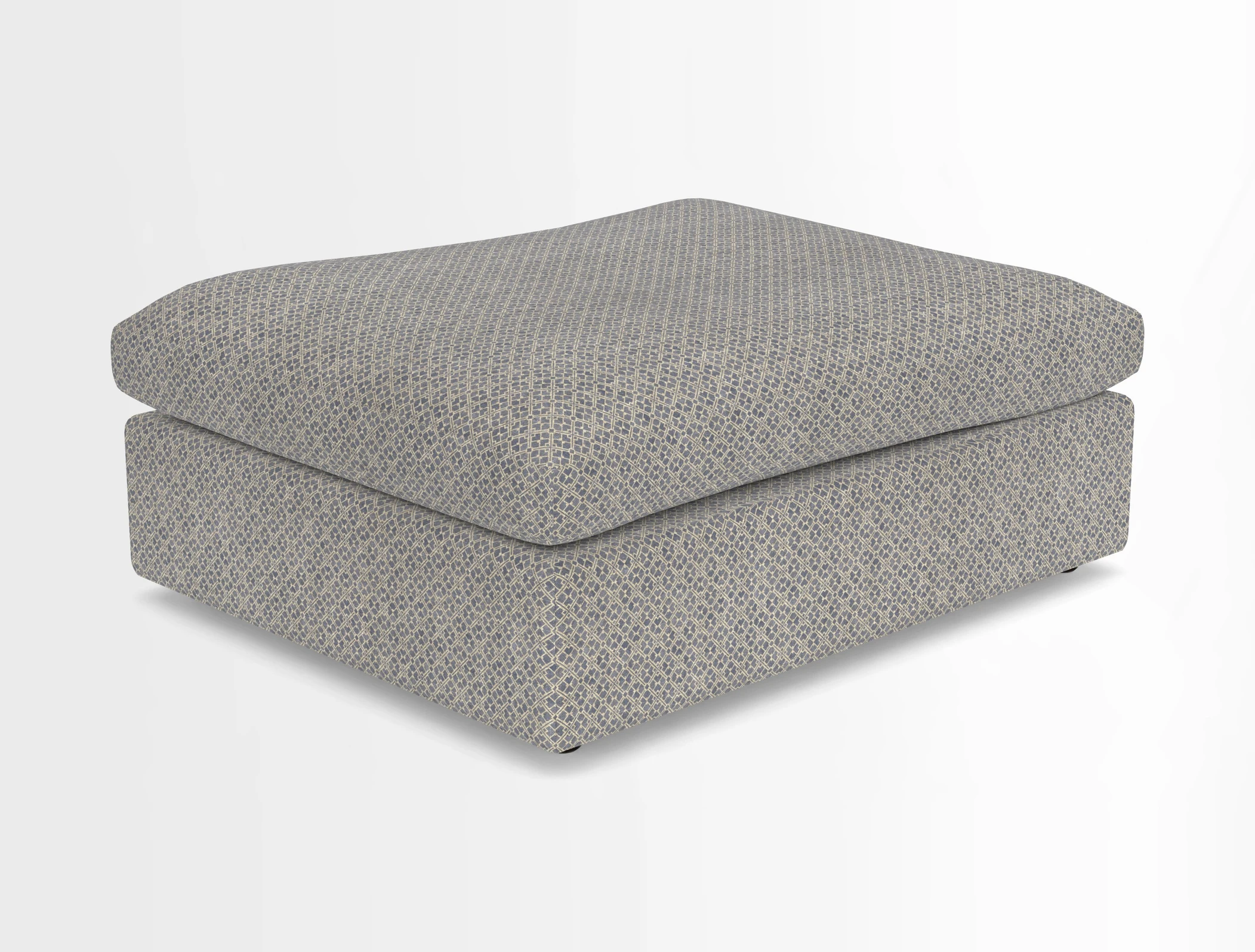 Big Softie Footstool in Two Tone Plain Biscuit
