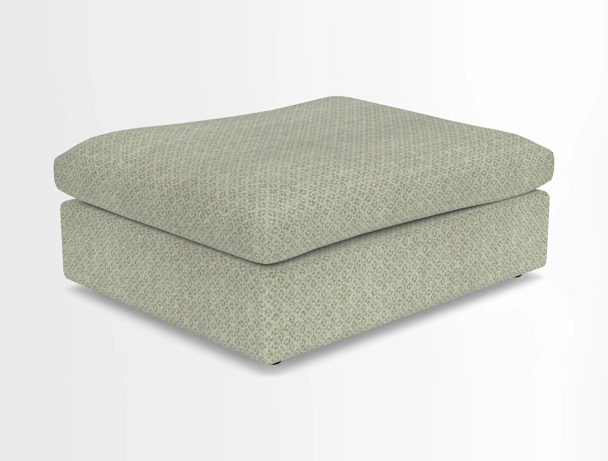 Big Softie Footstool in Two Tone Plain Biscuit