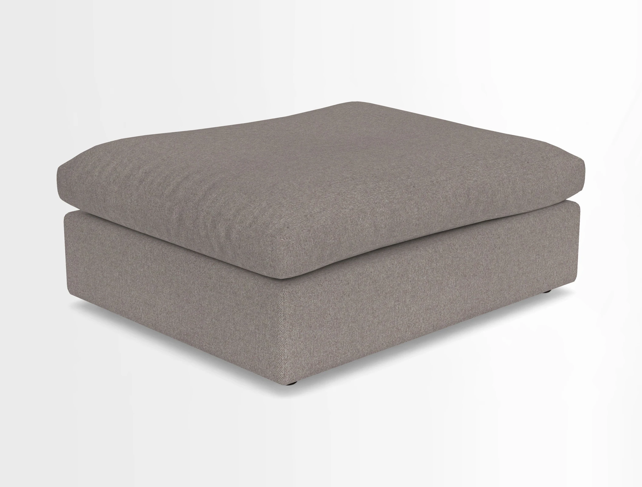 Big Softie Footstool in Two Tone Plain Biscuit