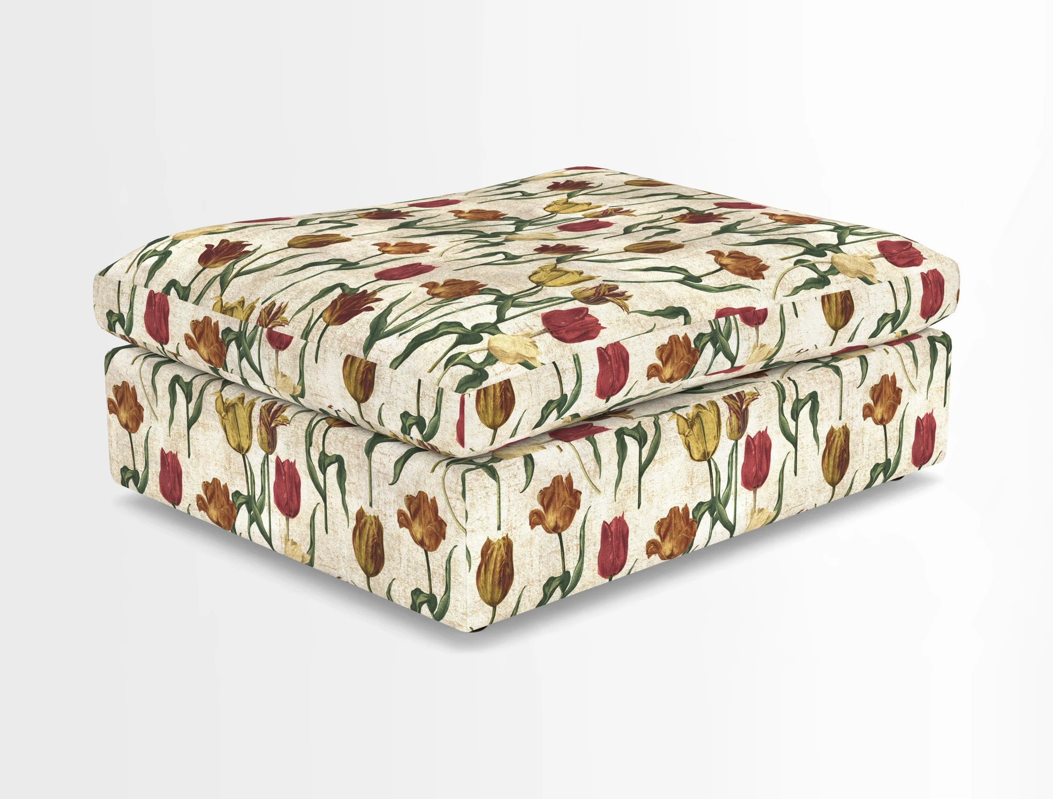 Big Softie Footstool in Two Tone Plain Biscuit
