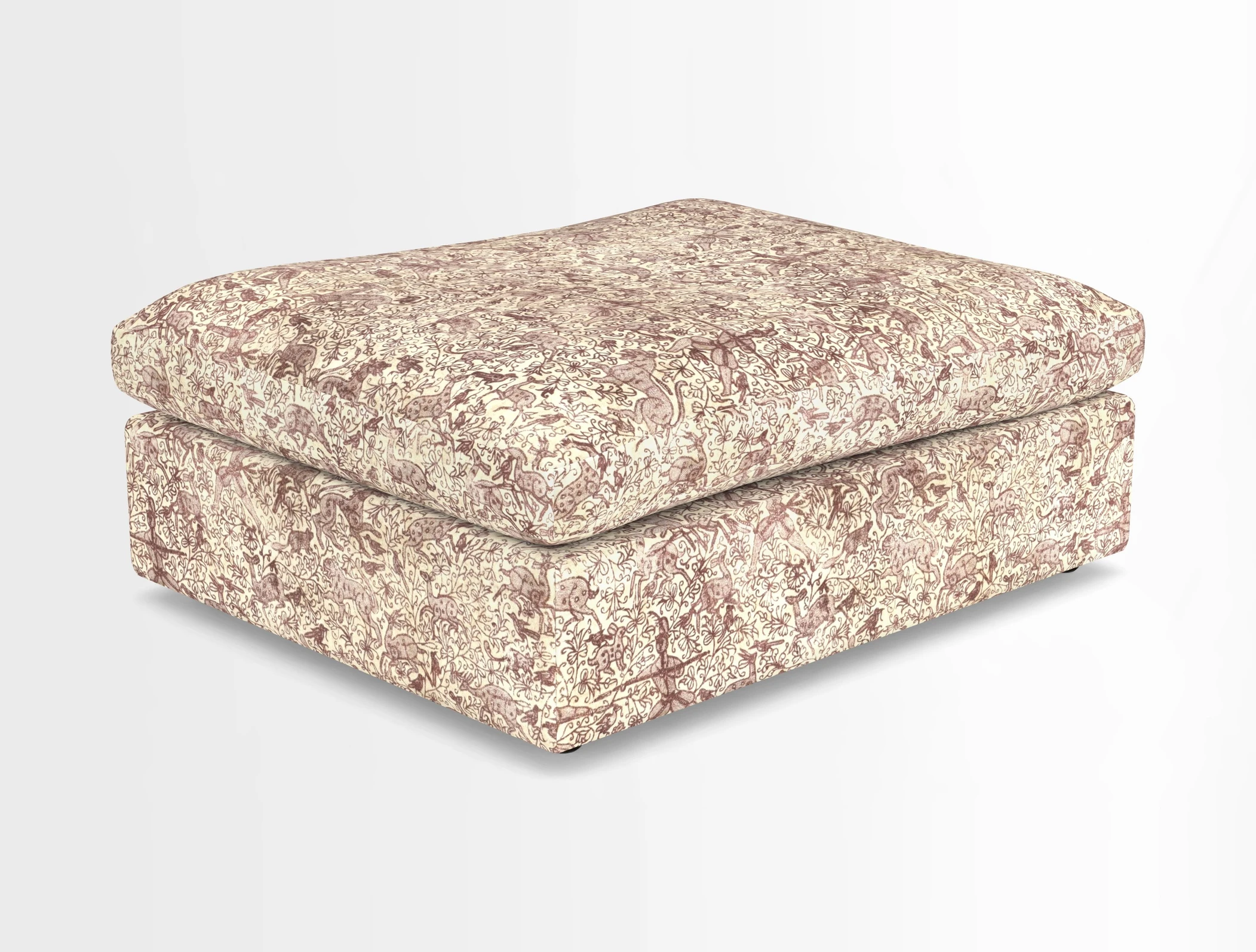 Big Softie Footstool in Two Tone Plain Biscuit