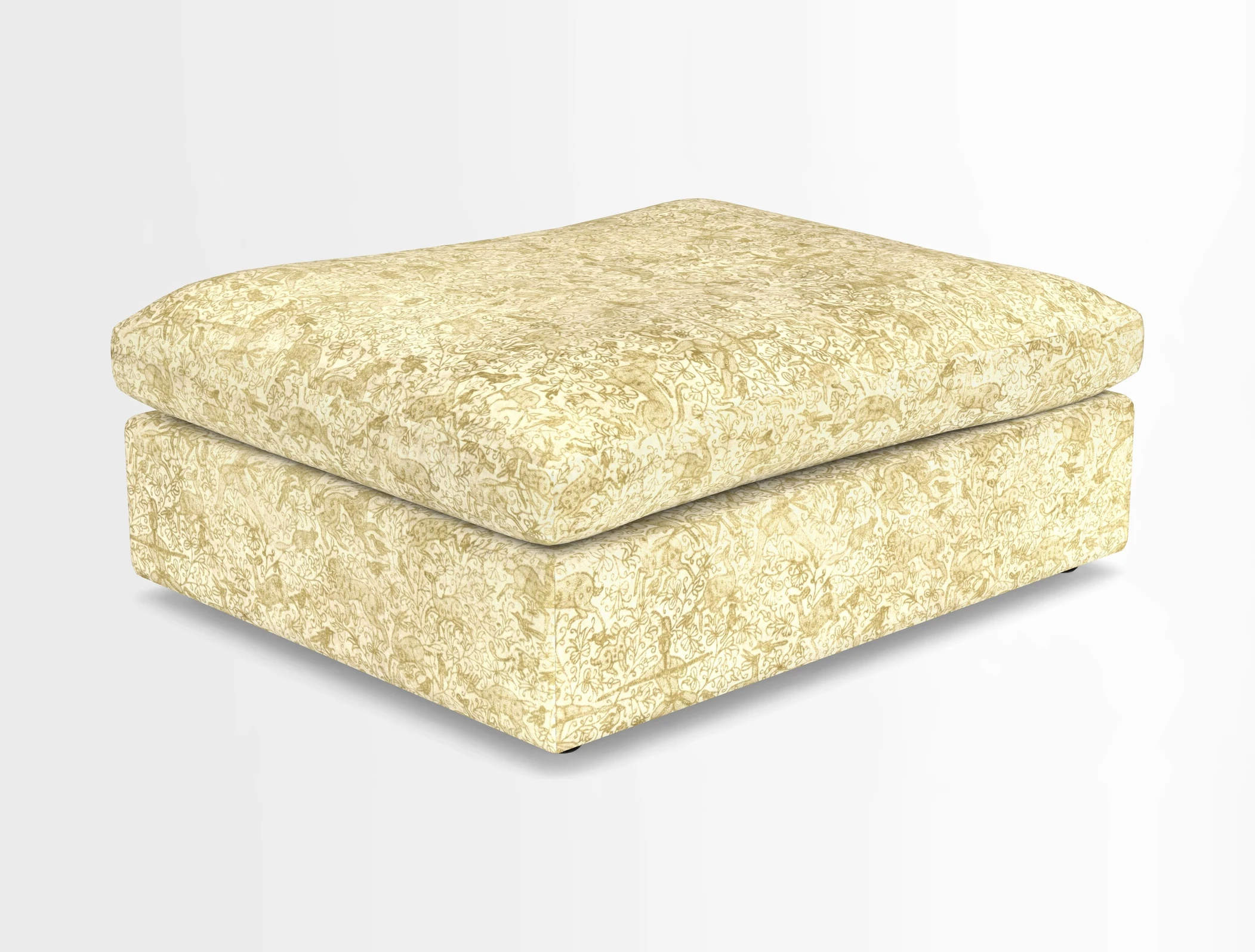 Big Softie Footstool in Two Tone Plain Biscuit