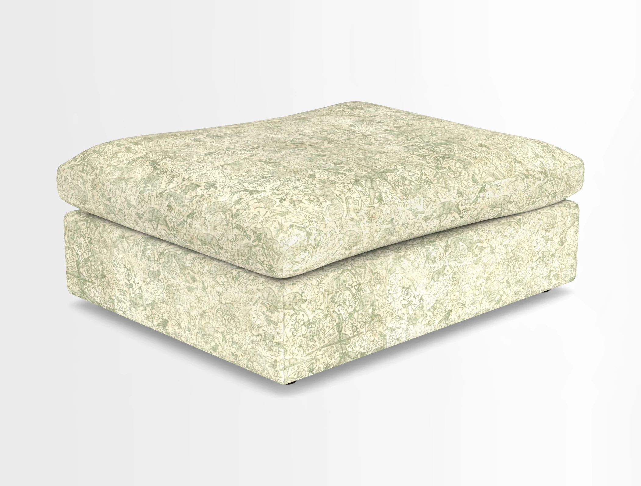Big Softie Footstool in Two Tone Plain Biscuit