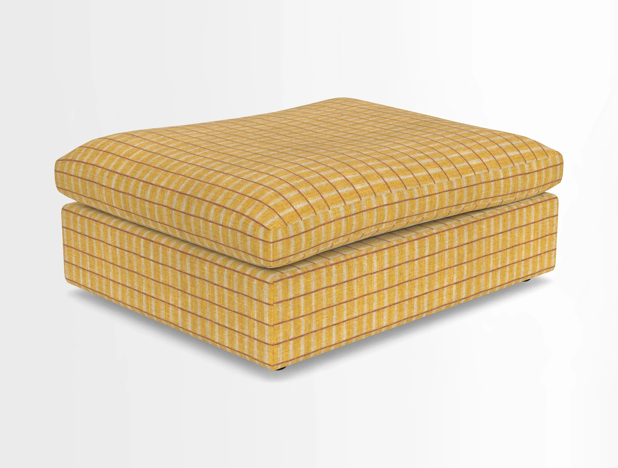 Big Softie Footstool in Two Tone Plain Biscuit