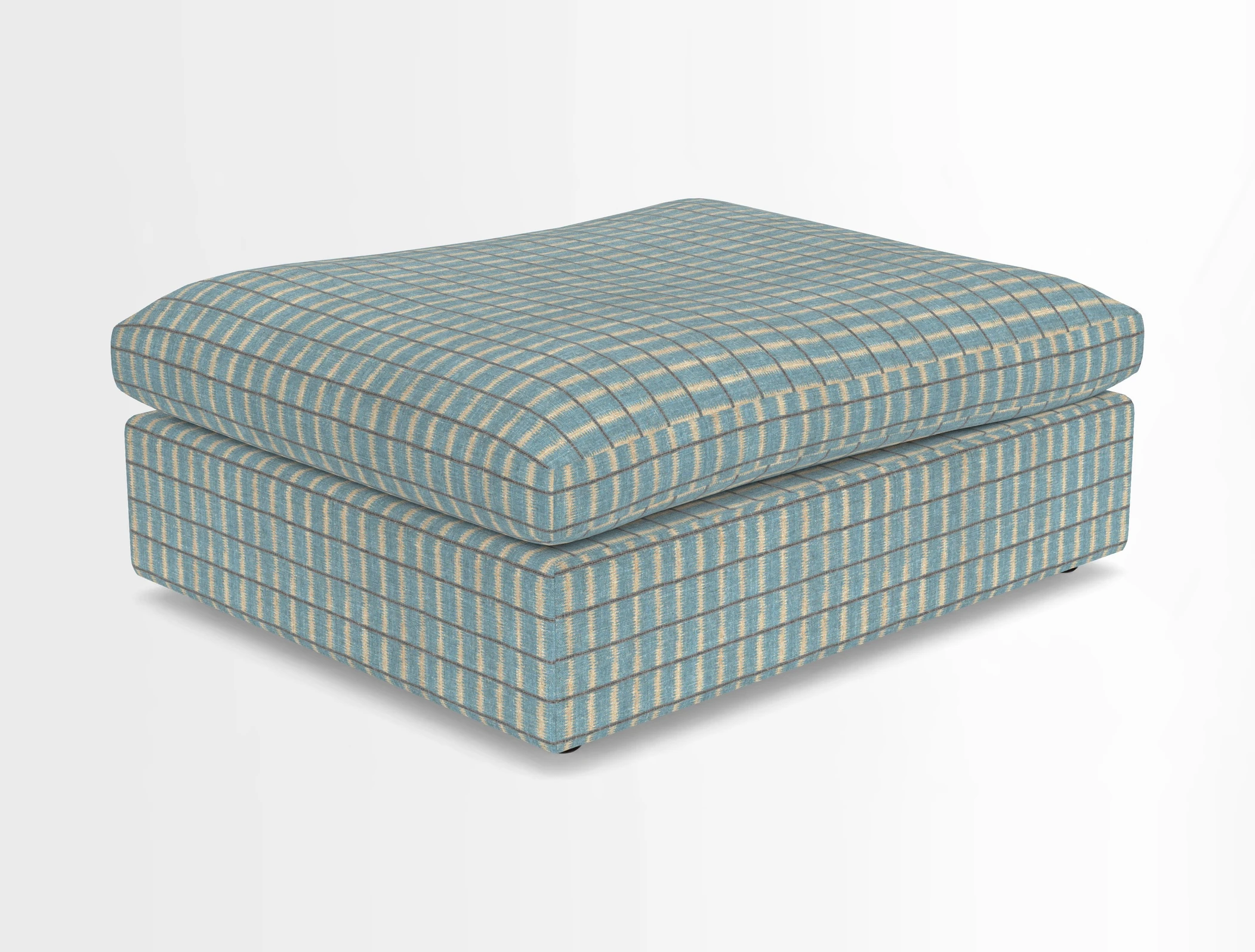 Big Softie Footstool in Two Tone Plain Biscuit