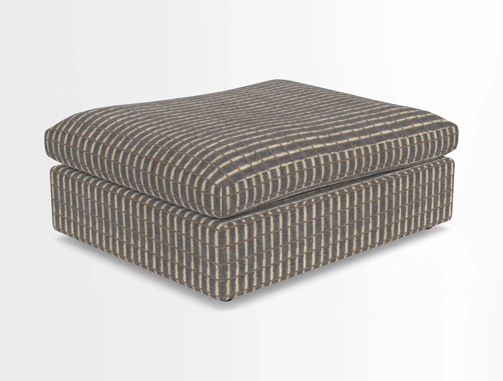 Big Softie Footstool in Two Tone Plain Biscuit