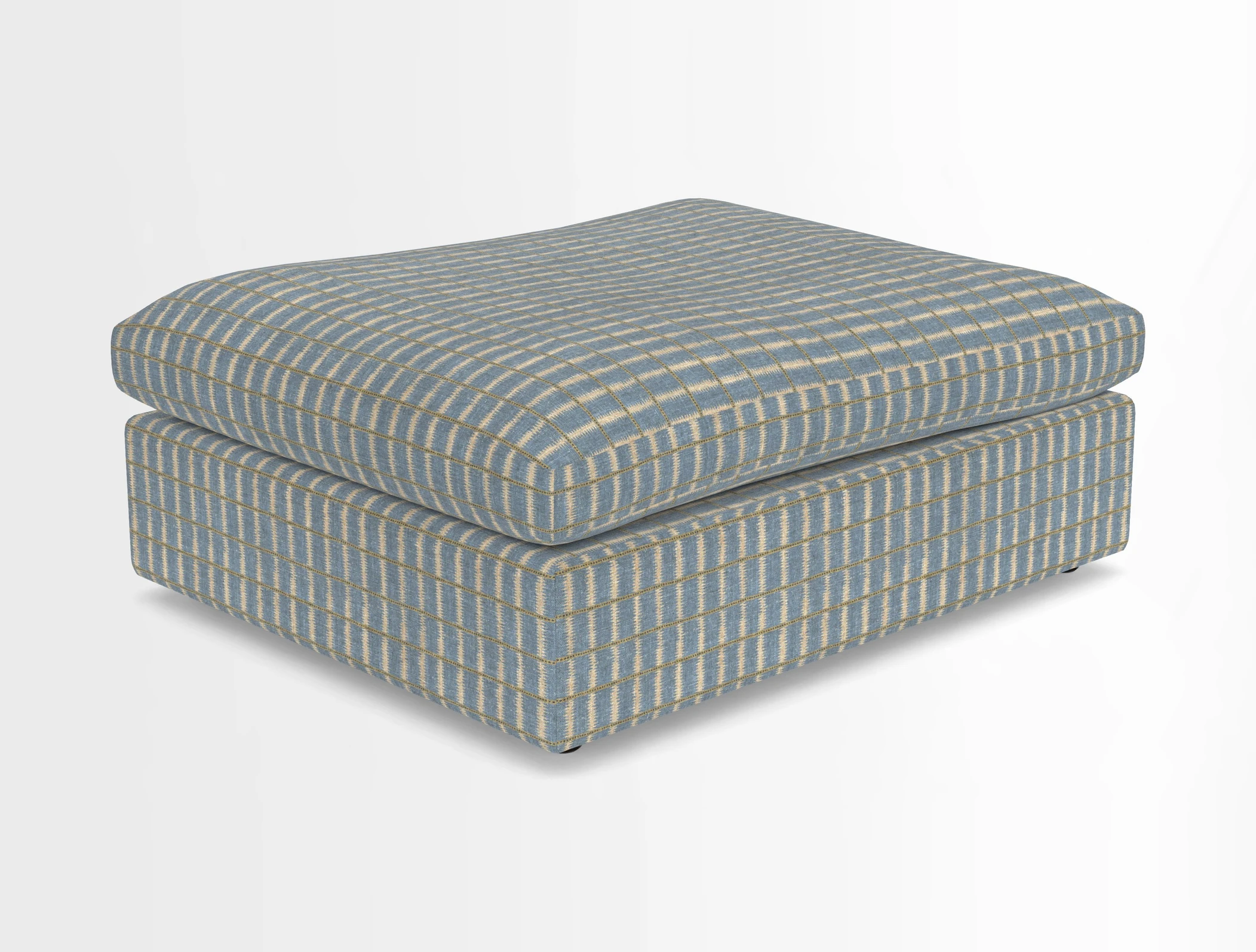 Big Softie Footstool in Two Tone Plain Biscuit