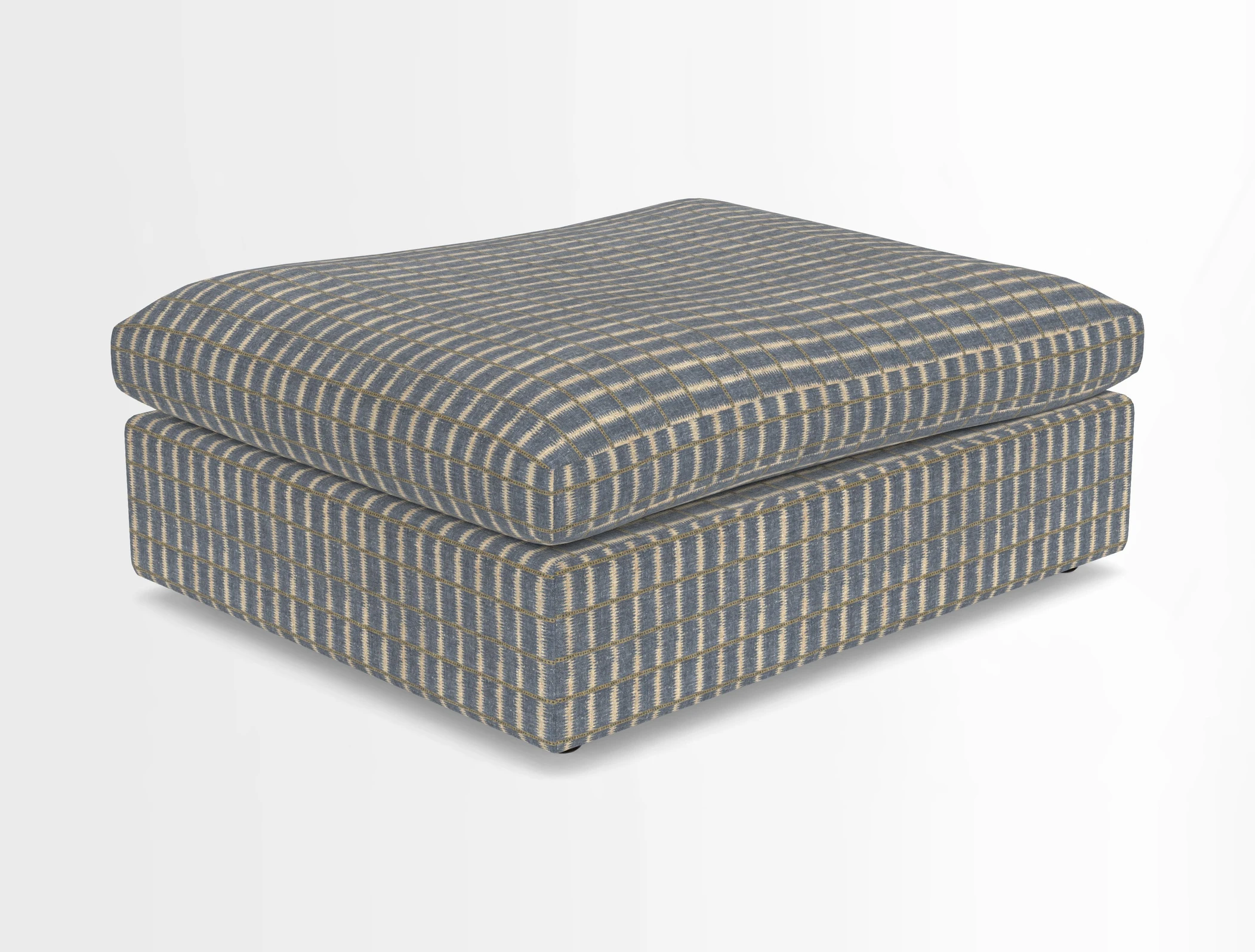 Big Softie Footstool in Two Tone Plain Biscuit