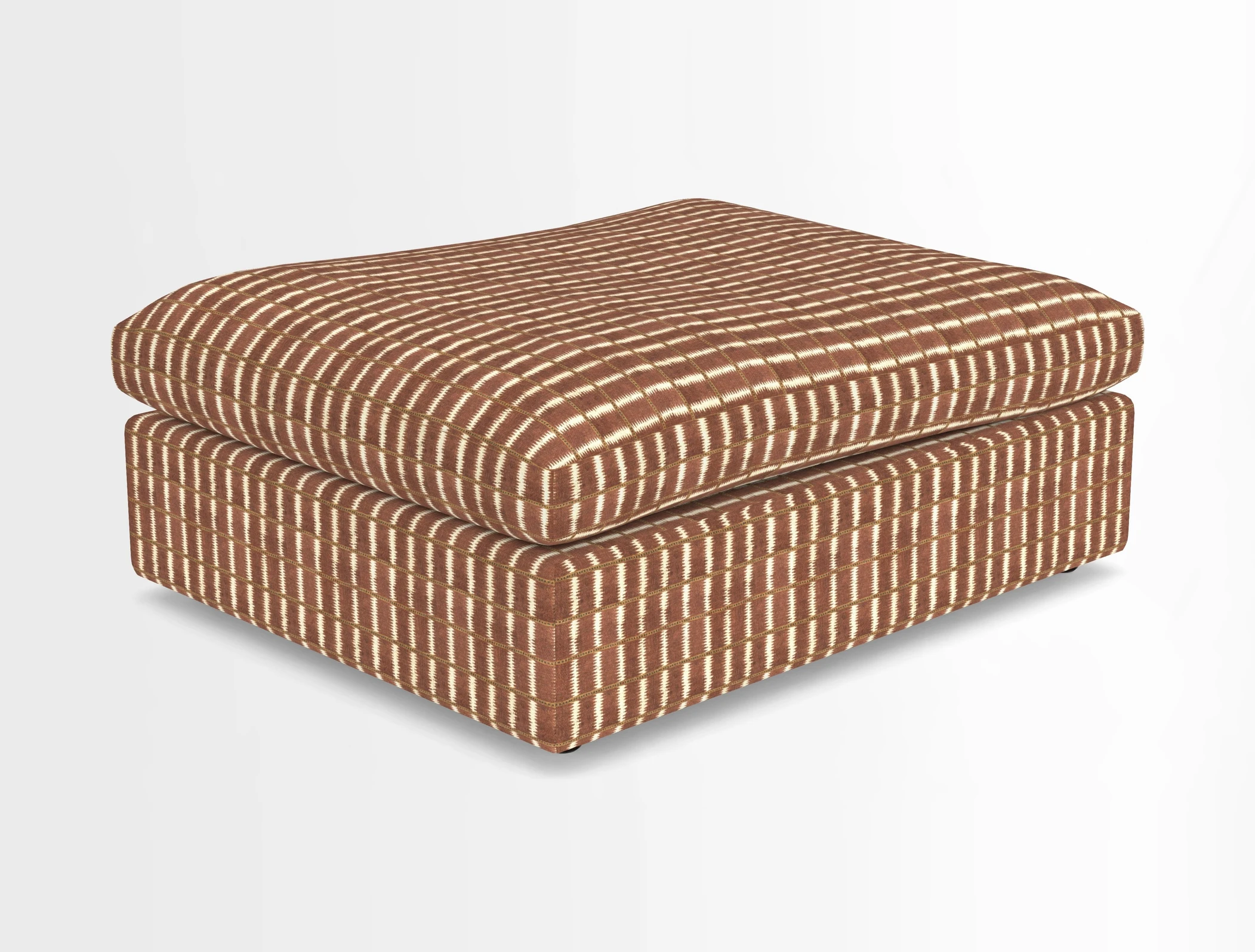 Big Softie Footstool in Two Tone Plain Biscuit