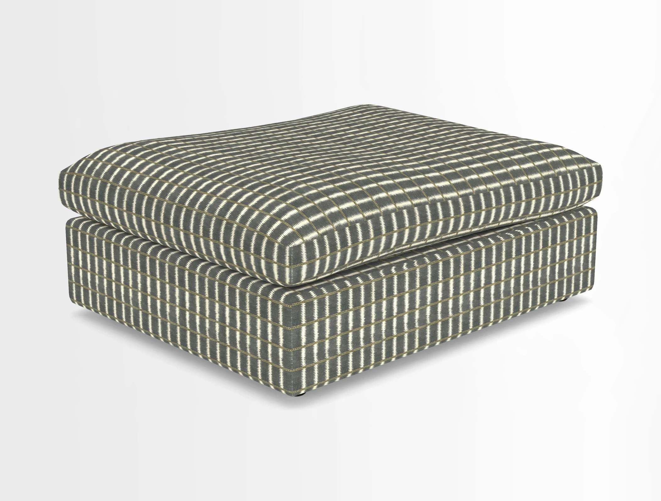 Big Softie Footstool in Two Tone Plain Biscuit