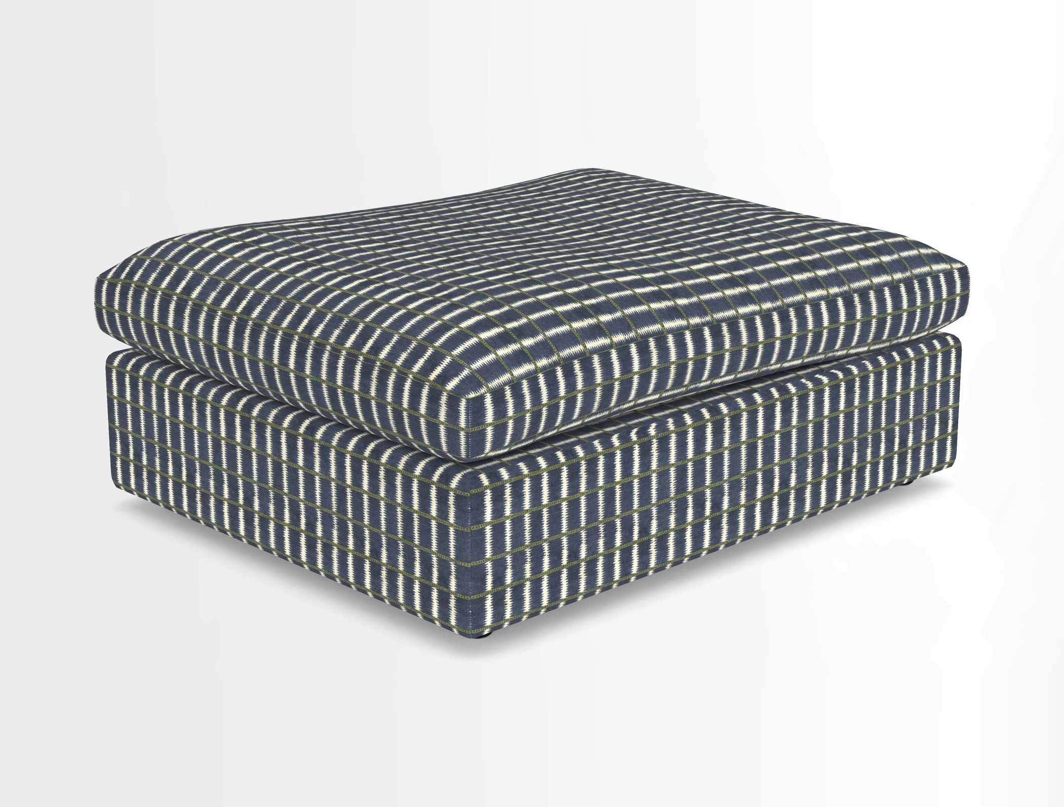 Big Softie Footstool in Two Tone Plain Biscuit
