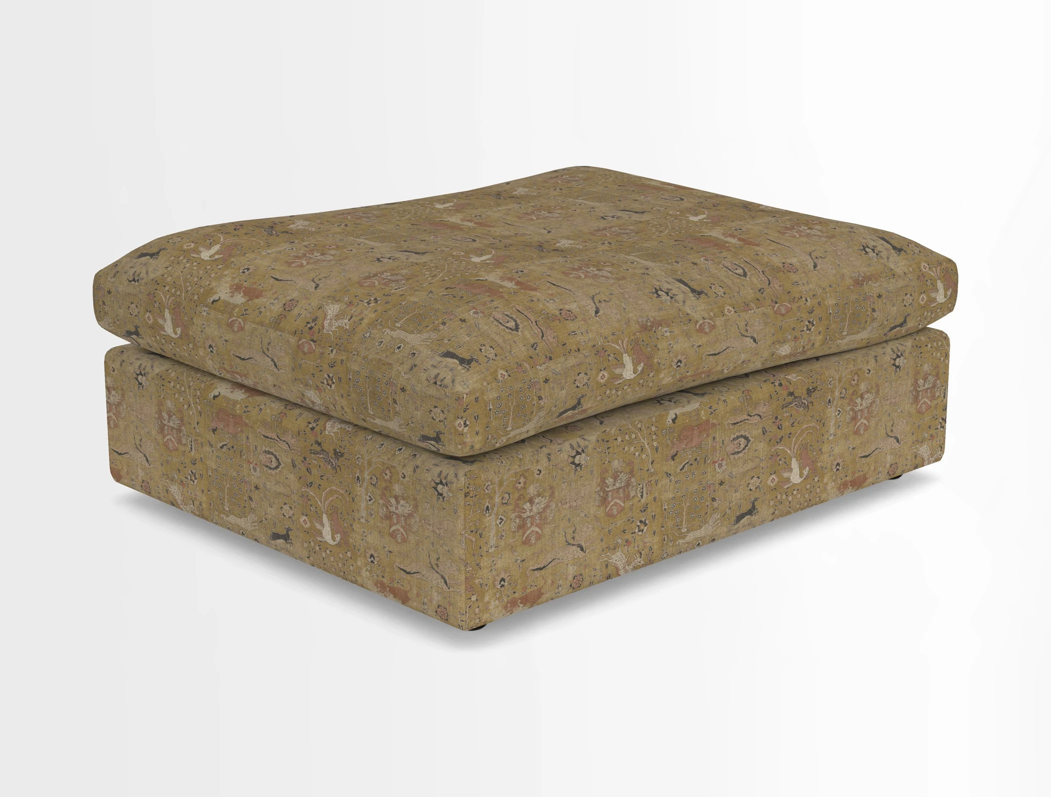 Big Softie Footstool in Two Tone Plain Biscuit