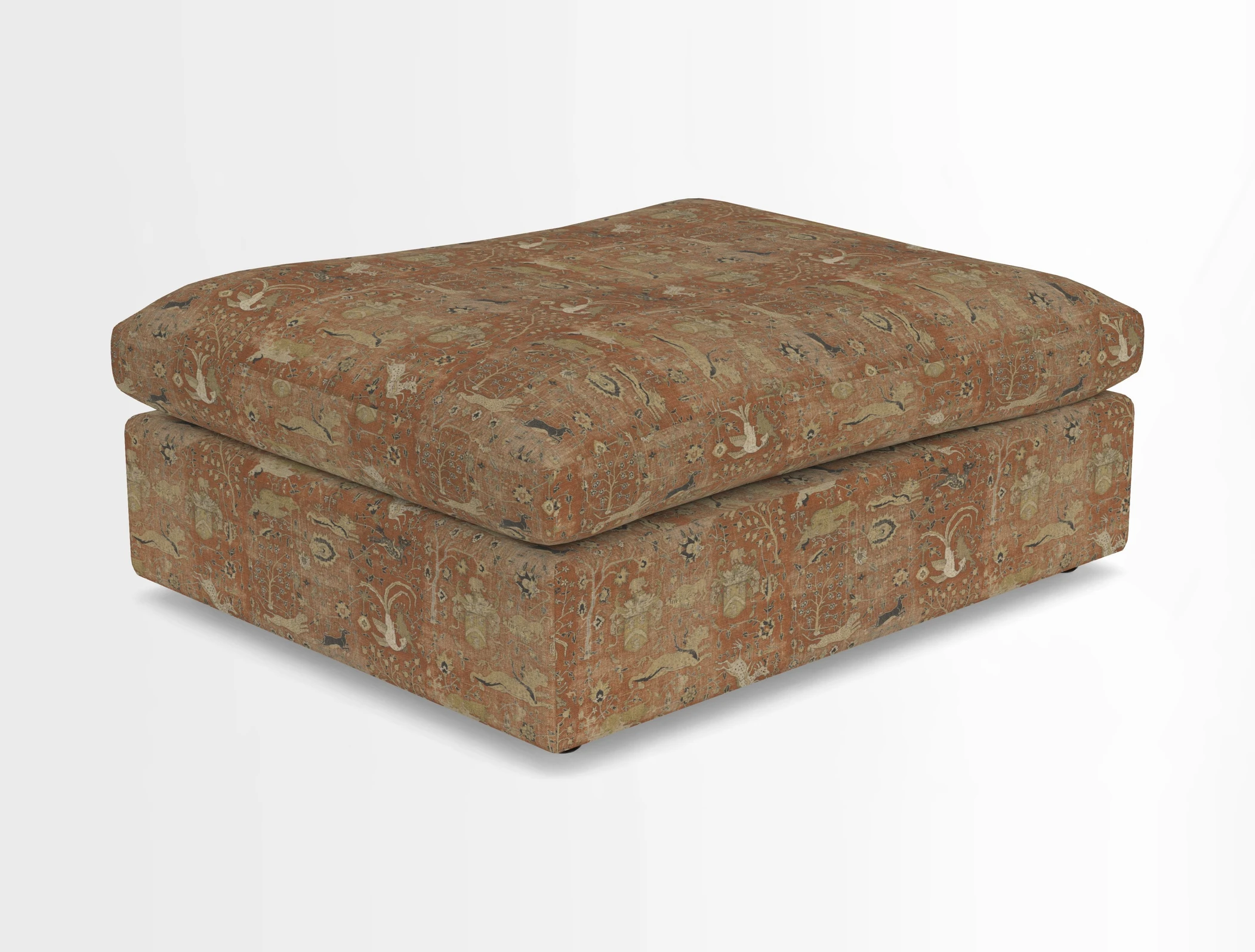 Big Softie Footstool in Two Tone Plain Biscuit