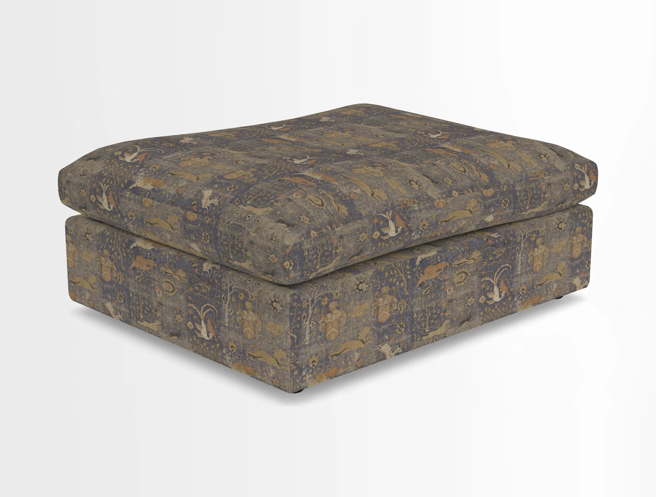 Big Softie Footstool in Two Tone Plain Biscuit