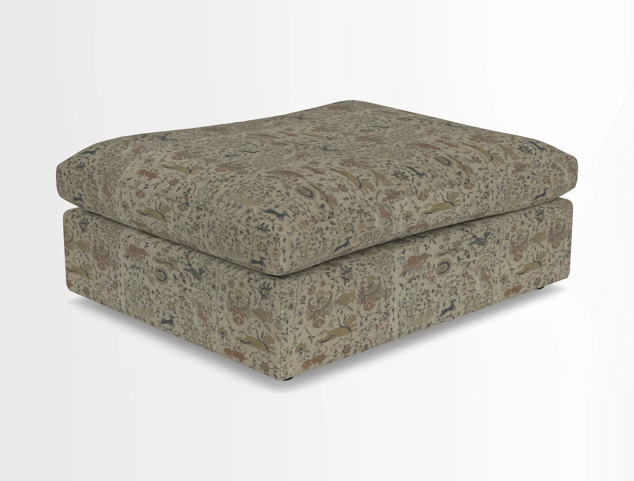 Big Softie Footstool in Two Tone Plain Biscuit