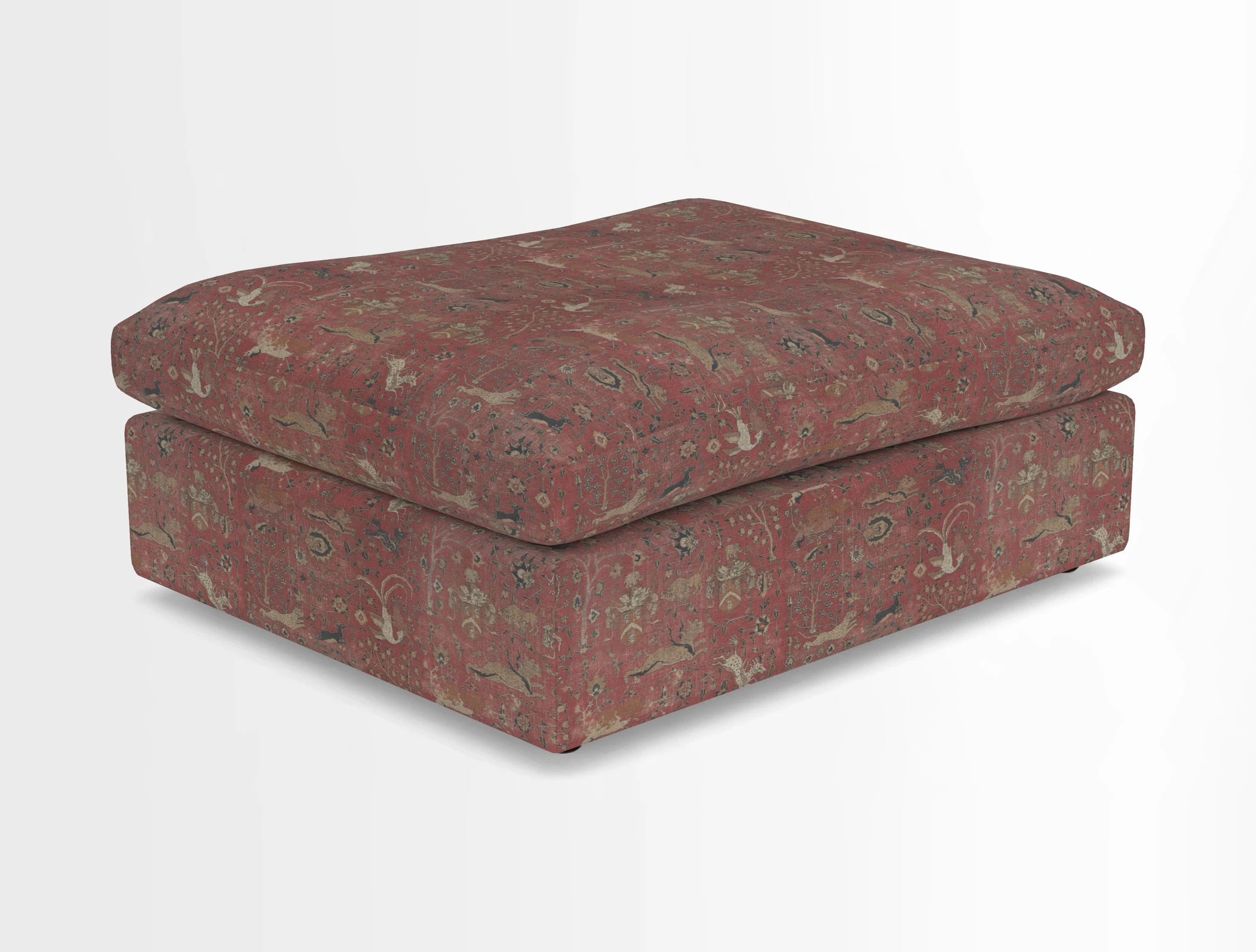 Big Softie Footstool in Two Tone Plain Biscuit
