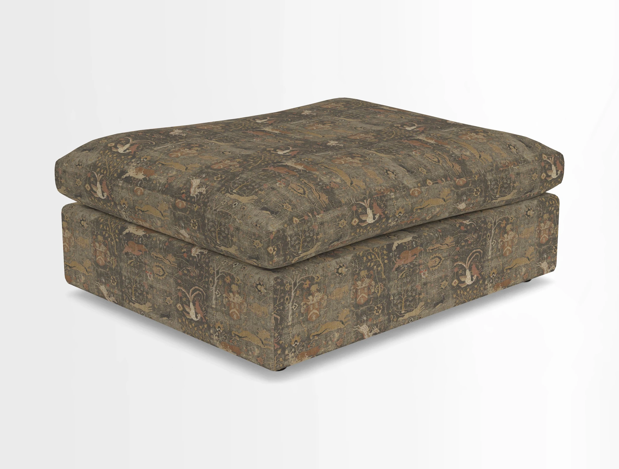 Big Softie Footstool in Two Tone Plain Biscuit