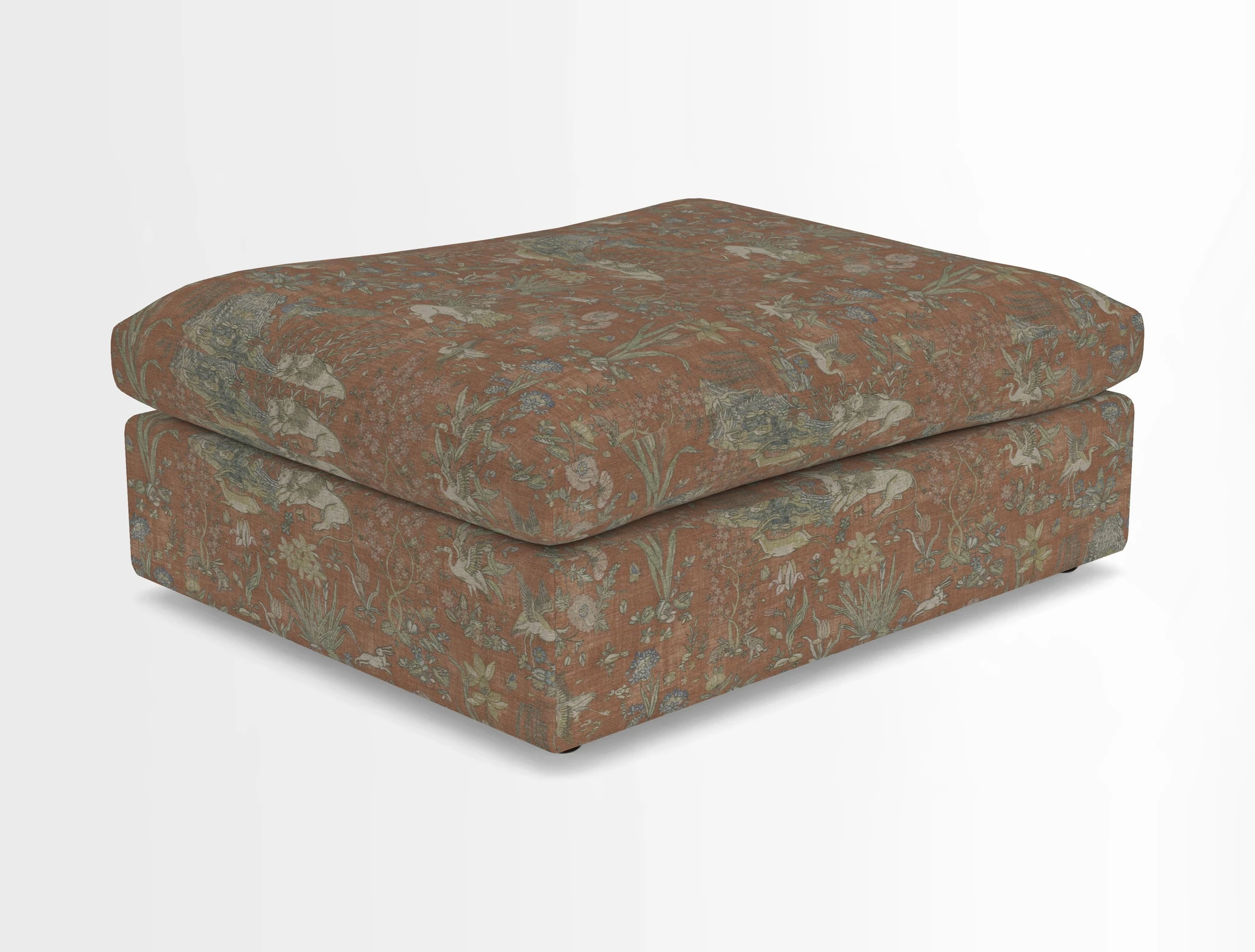Big Softie Footstool in Two Tone Plain Biscuit