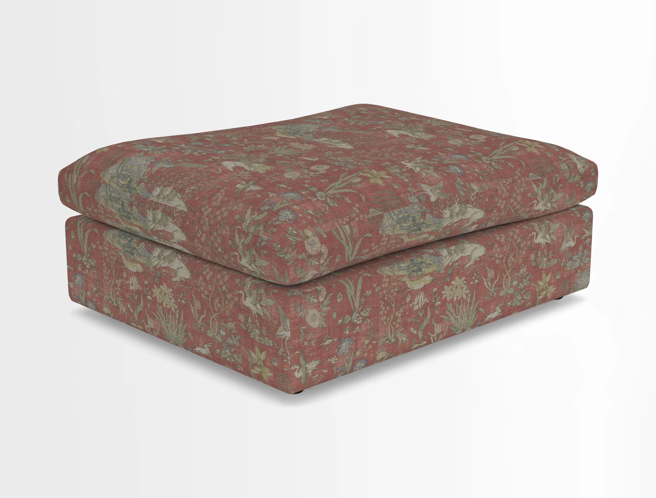 Big Softie Footstool in Two Tone Plain Biscuit
