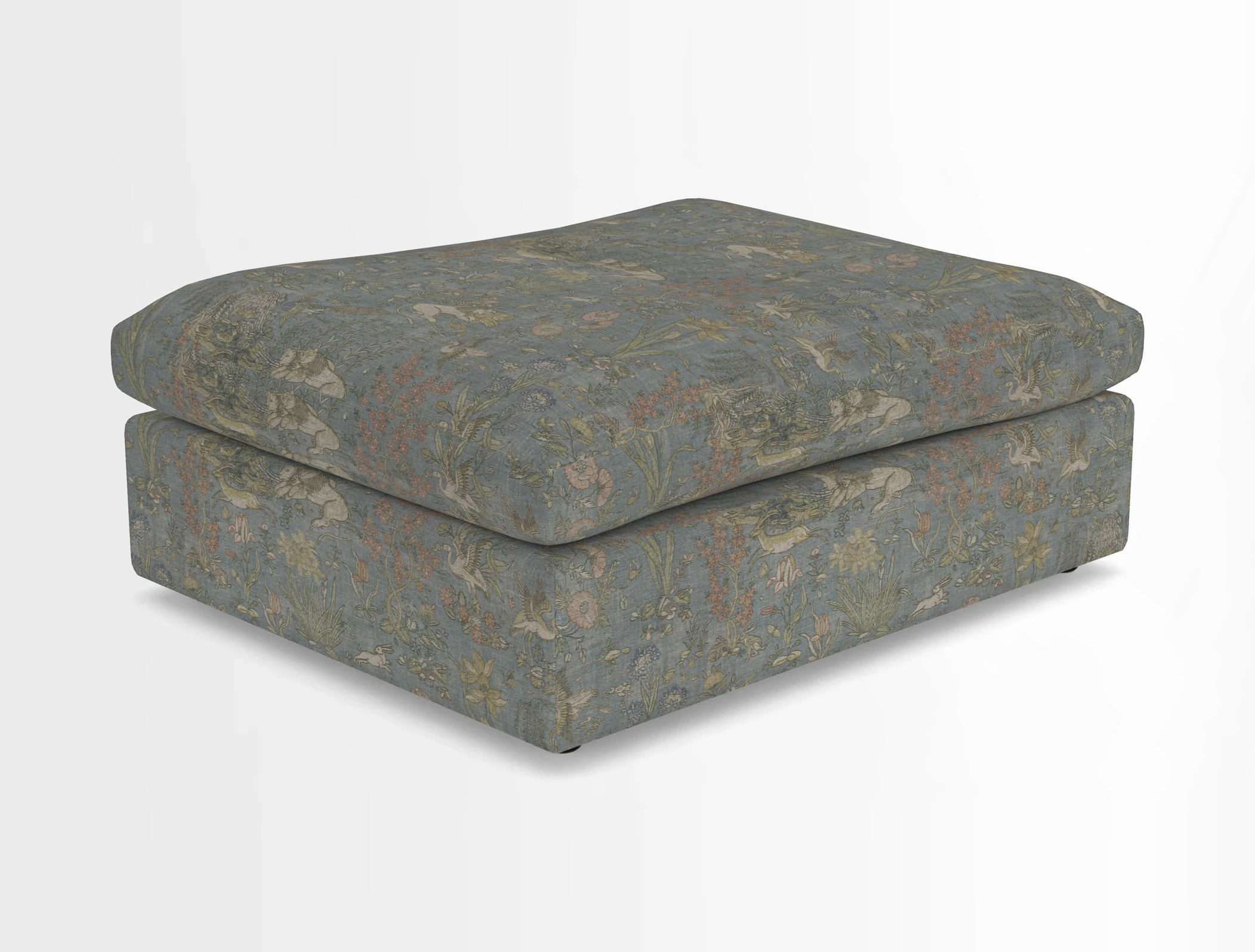 Big Softie Footstool in Two Tone Plain Biscuit
