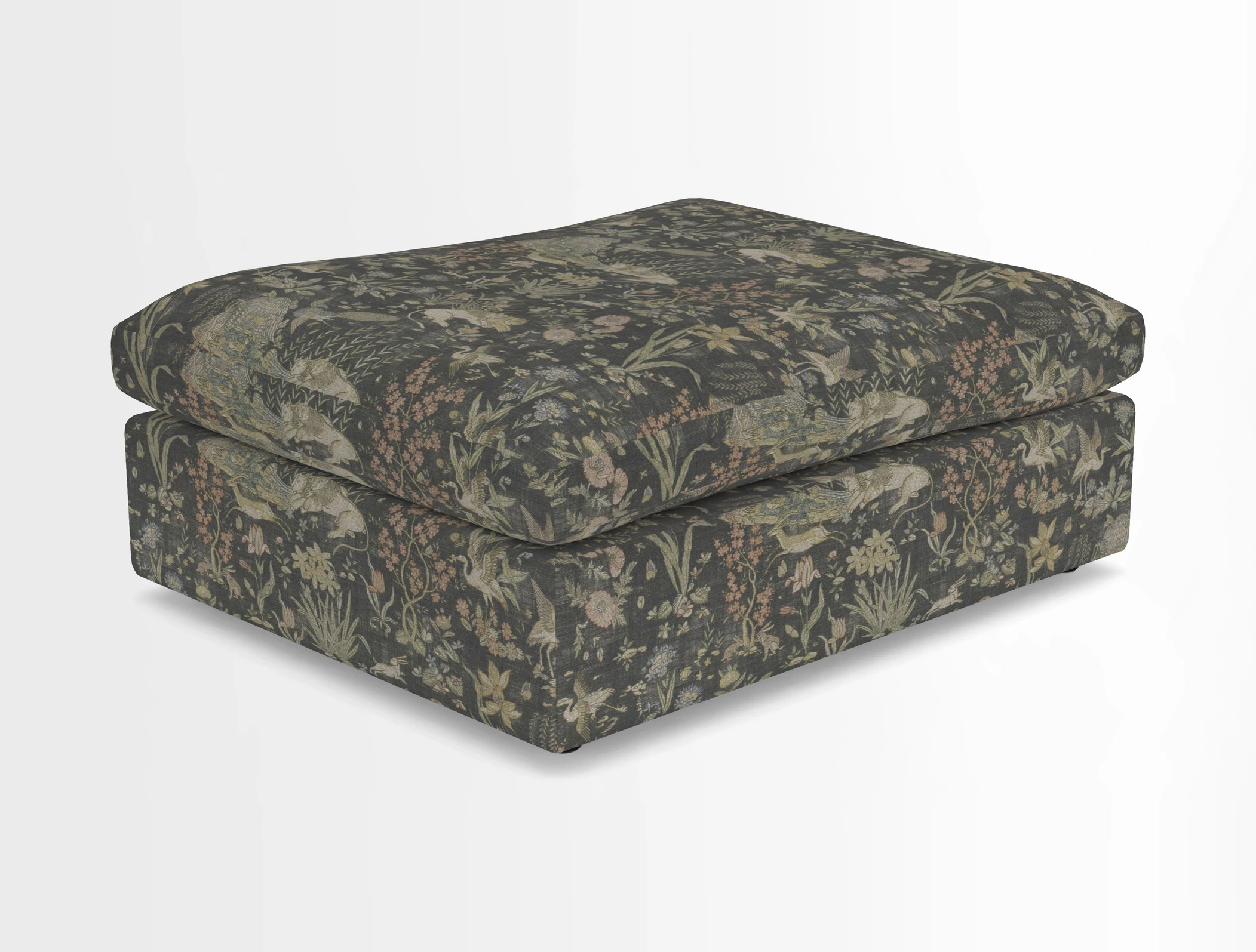 Big Softie Footstool in Two Tone Plain Biscuit