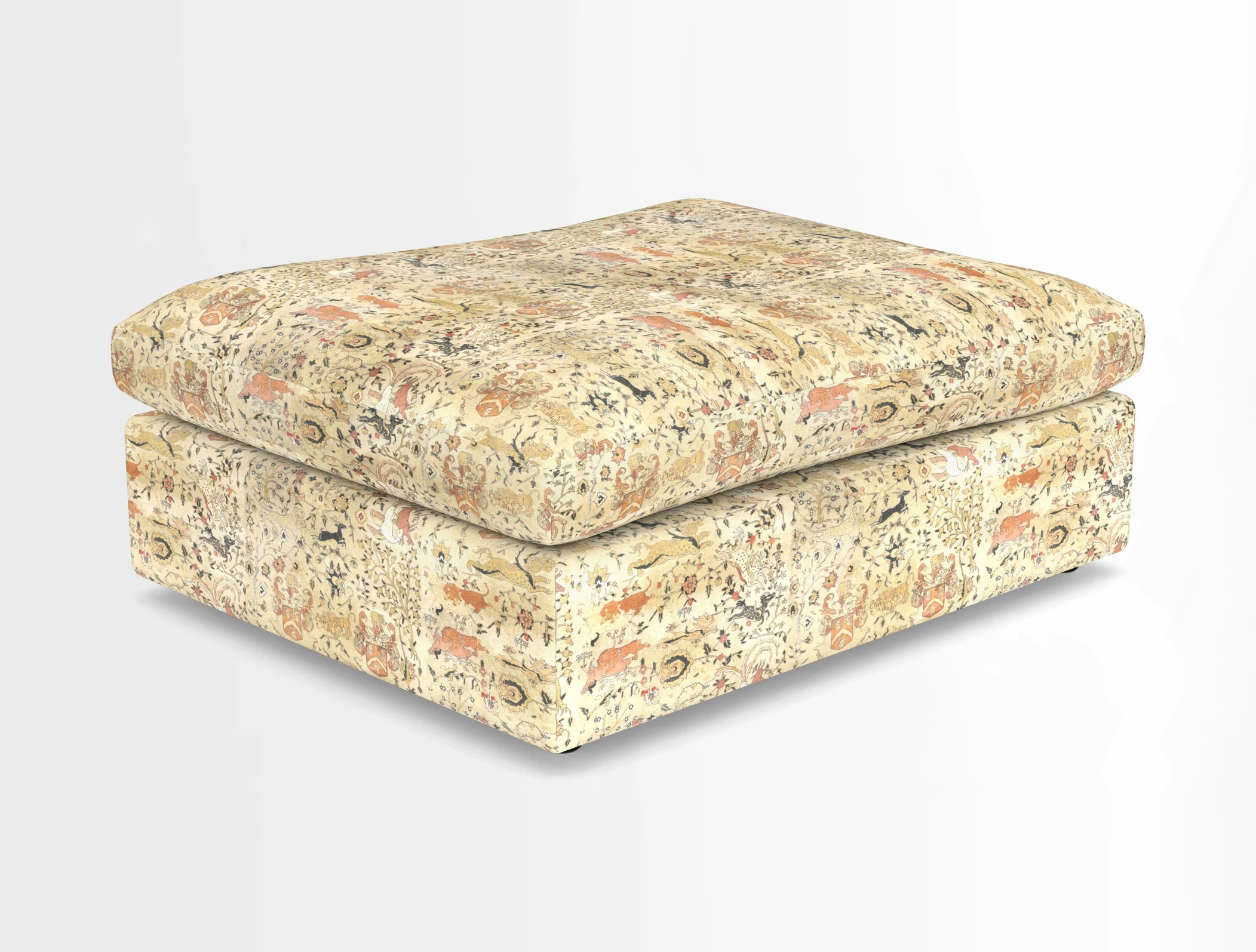 Big Softie Footstool in Two Tone Plain Biscuit