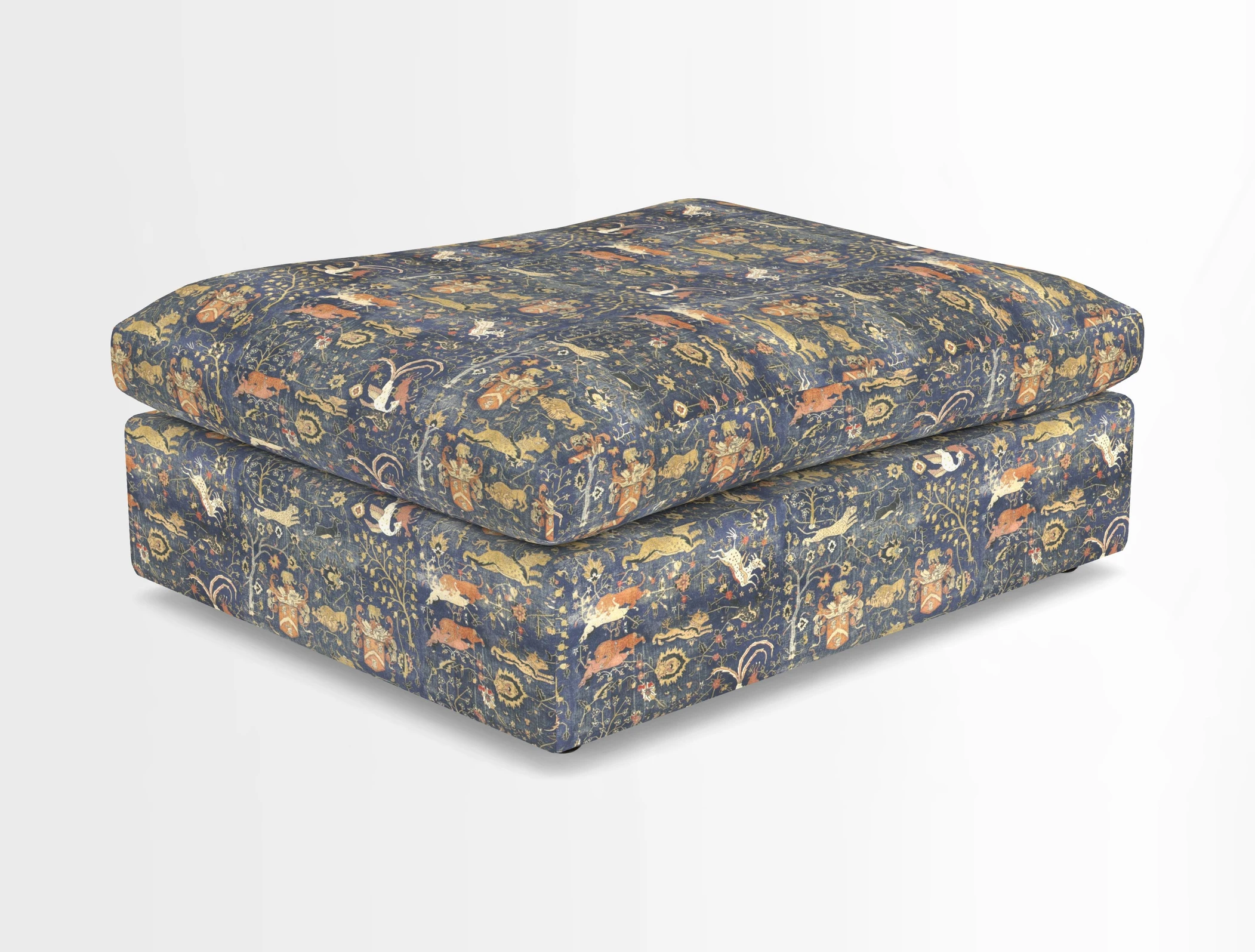 Big Softie Footstool in Two Tone Plain Biscuit