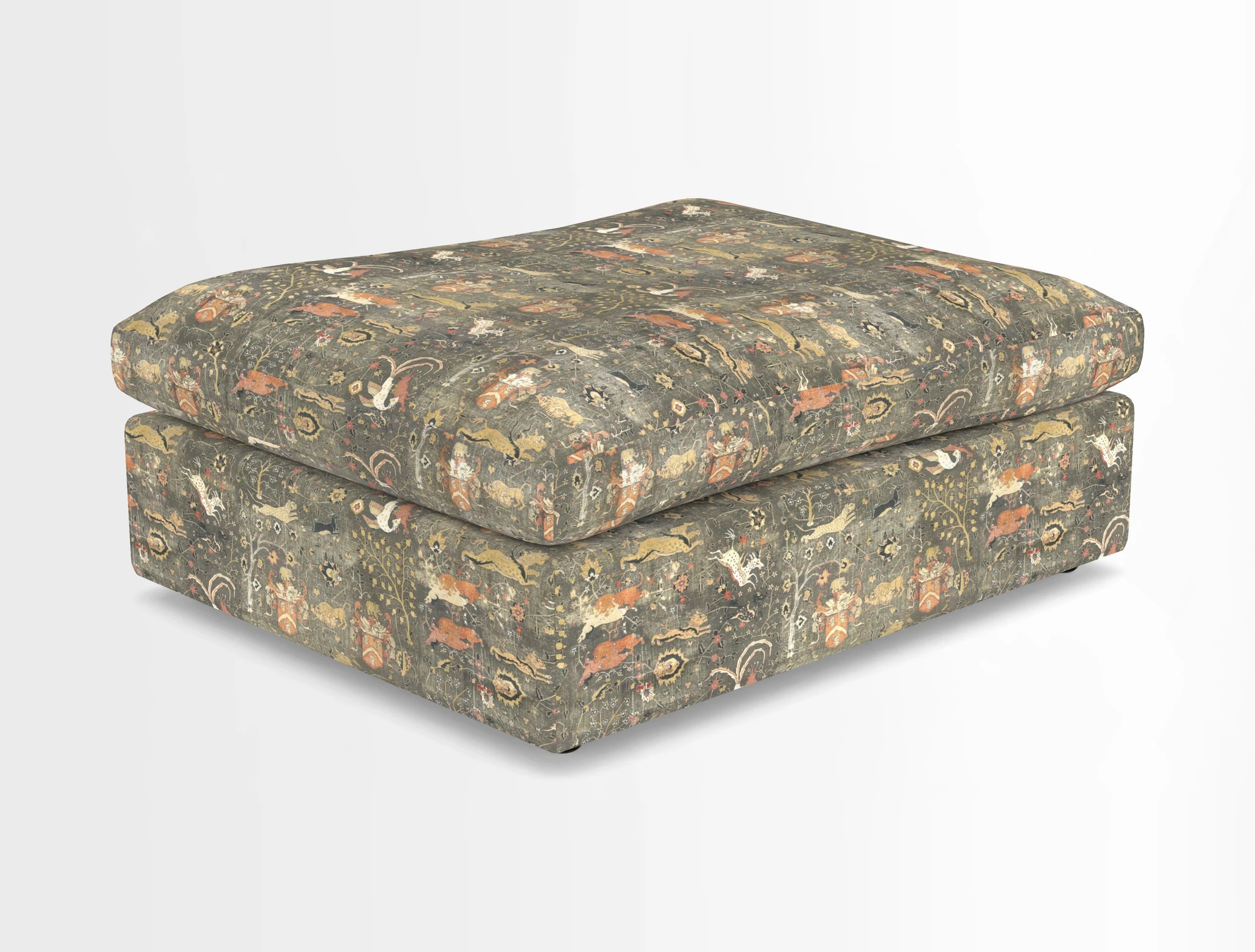 Big Softie Footstool in Two Tone Plain Biscuit