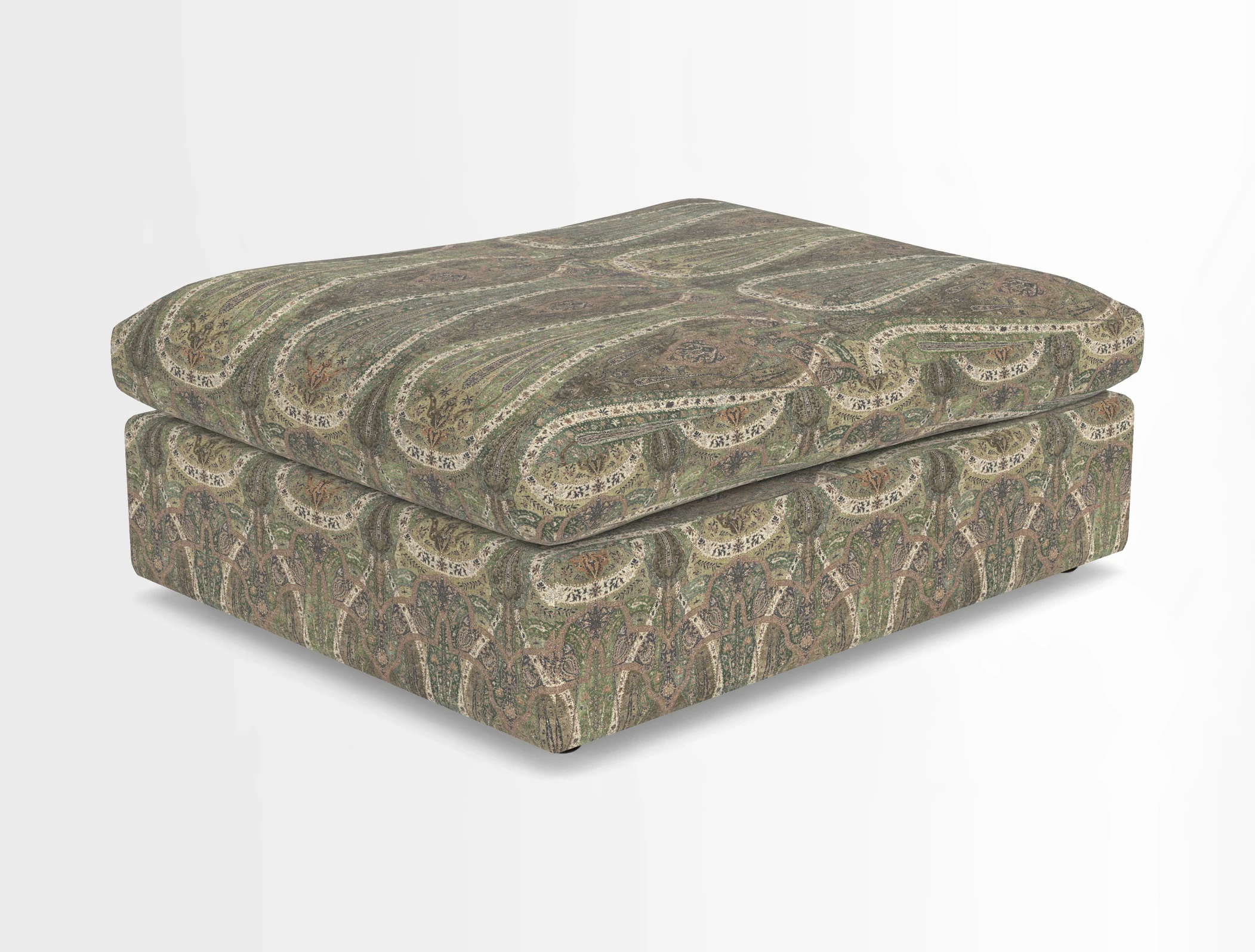 Big Softie Footstool in Two Tone Plain Biscuit