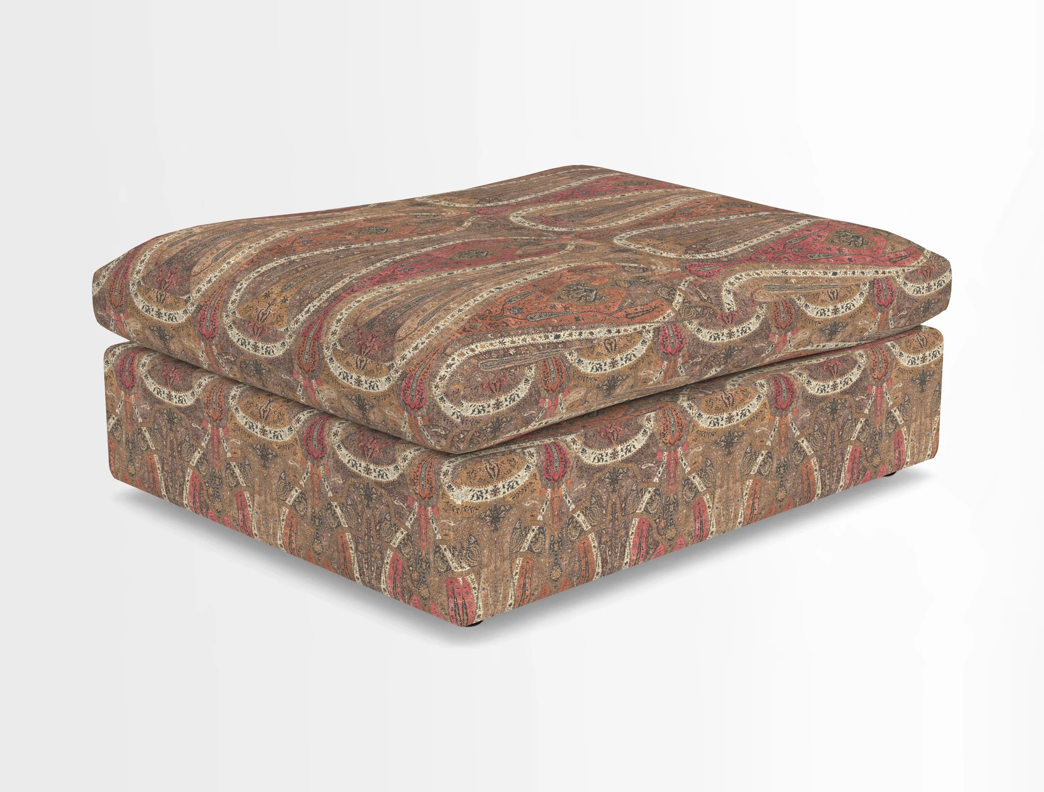 Big Softie Footstool in Two Tone Plain Biscuit