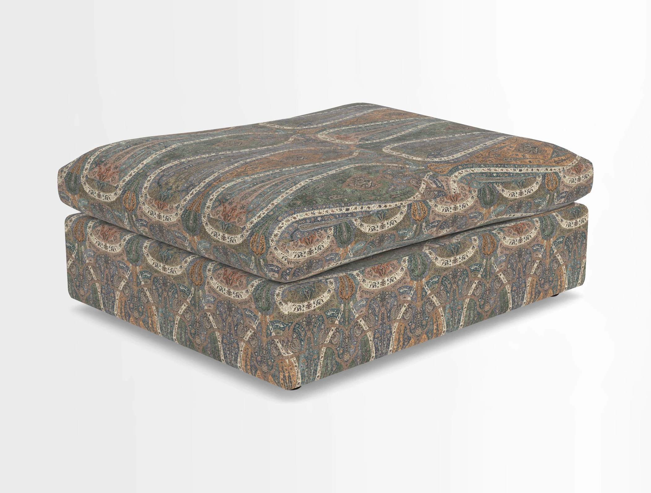 Big Softie Footstool in Two Tone Plain Biscuit