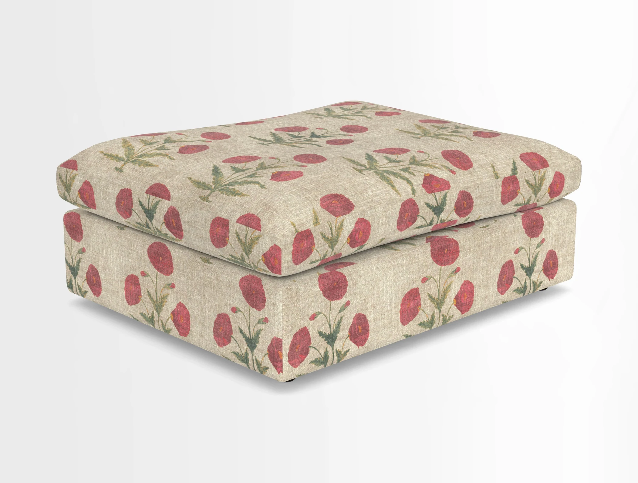 Big Softie Footstool in Two Tone Plain Biscuit