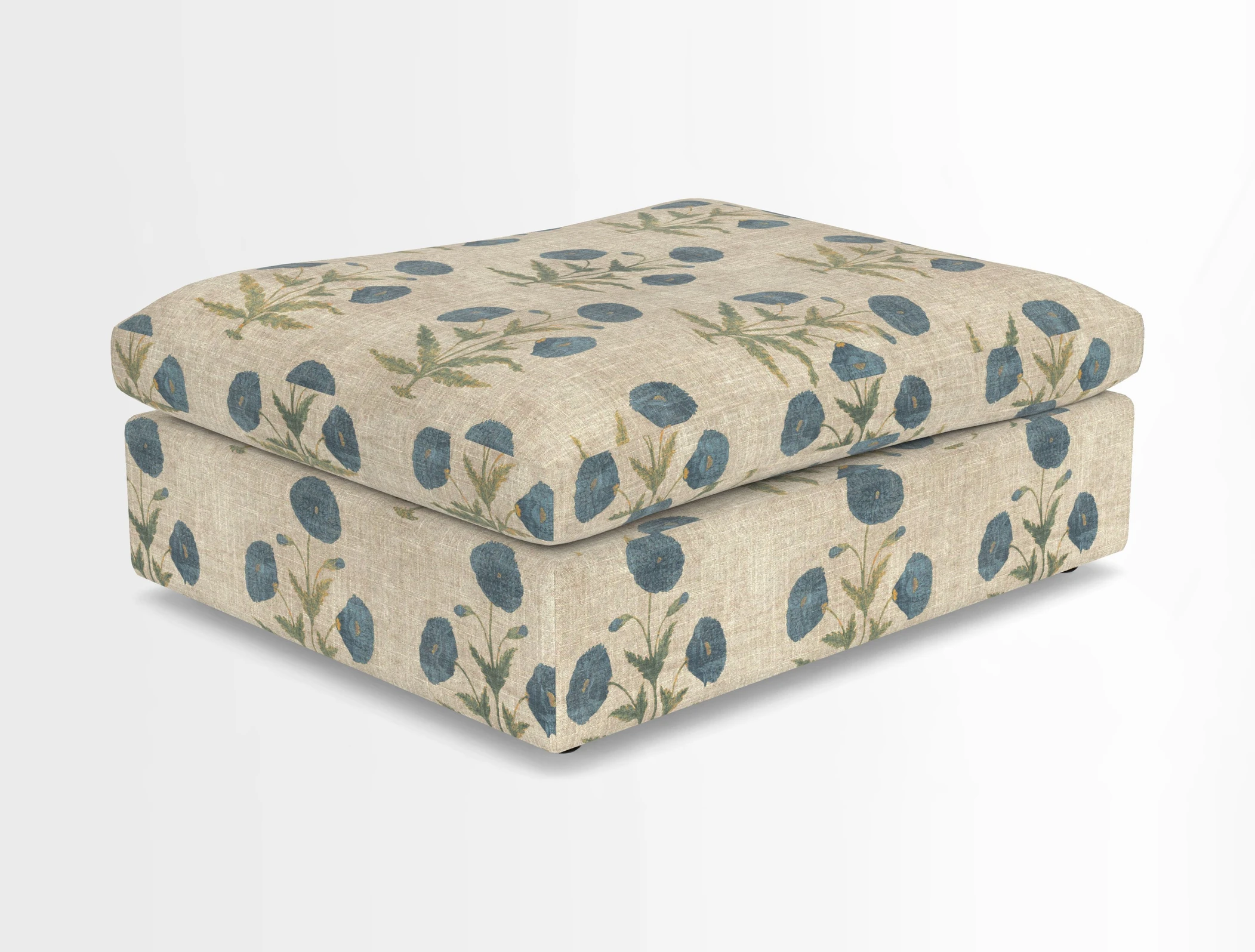 Big Softie Footstool in Two Tone Plain Biscuit