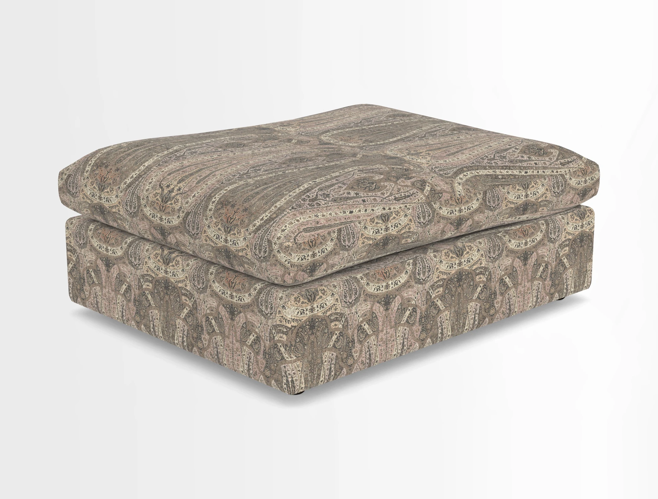 Big Softie Footstool in Two Tone Plain Biscuit